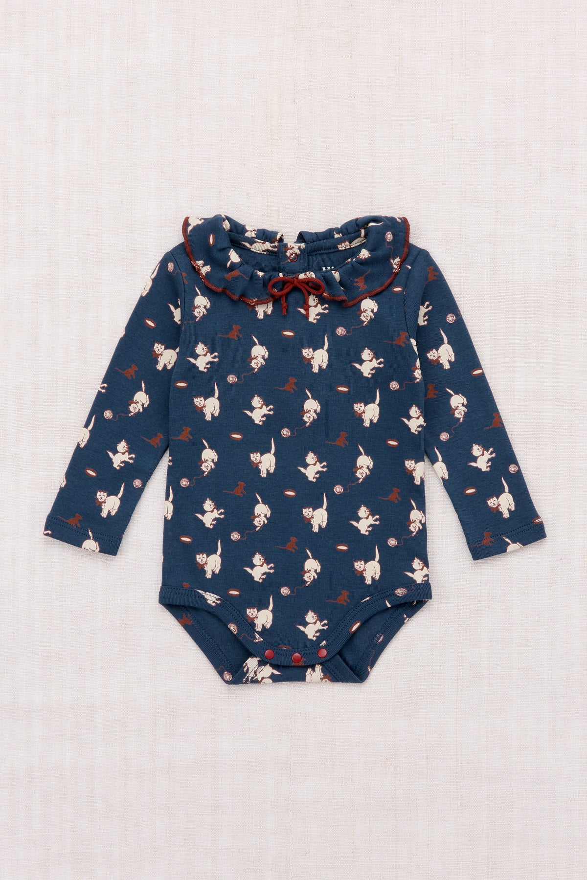Misha & Puff   BABY PATTIE ONESIE  (MOONLIGHT CAT & MOUSE)   26wi Drop1