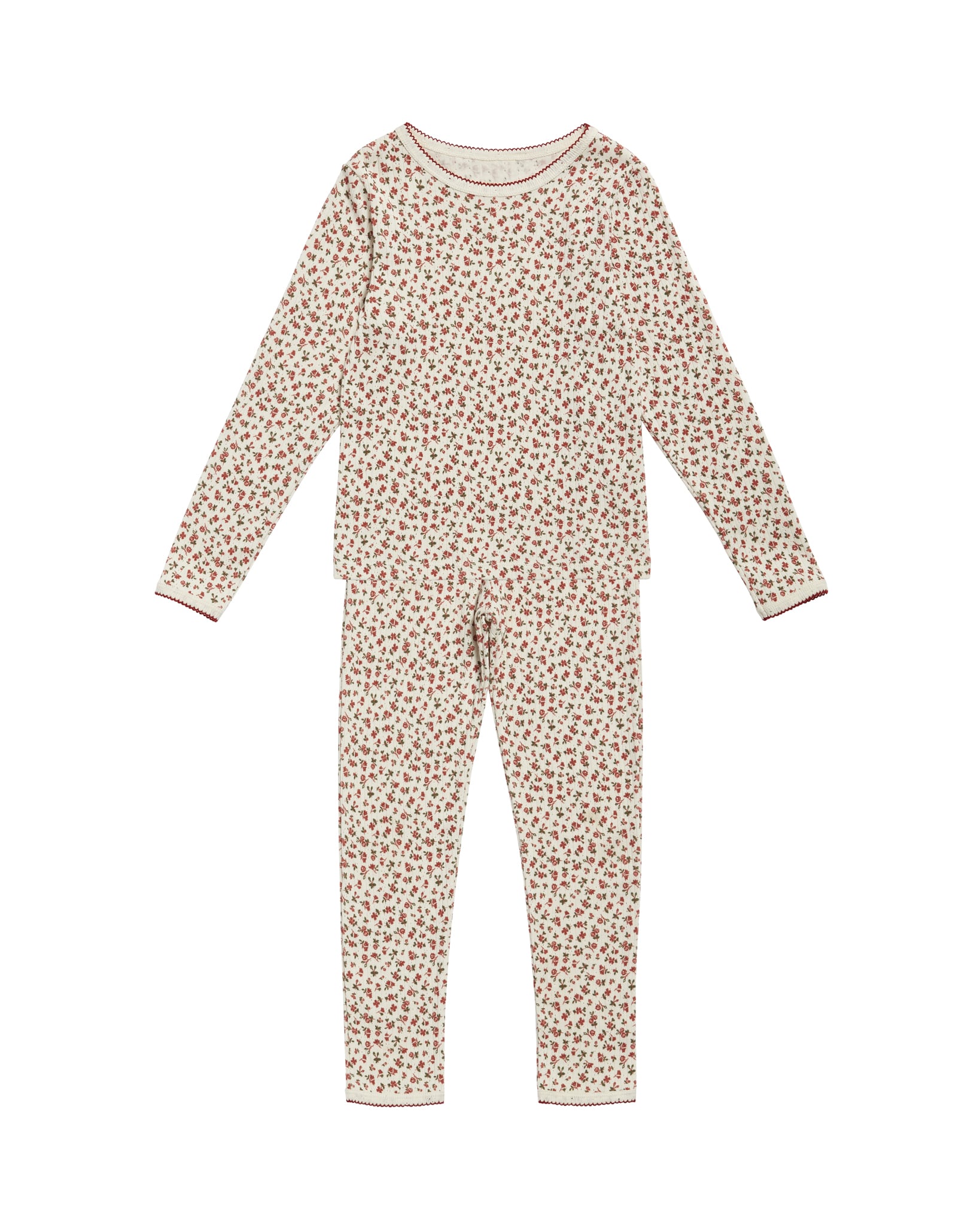 little cotton clothes Pointelle Pyjamas Posy Floral
