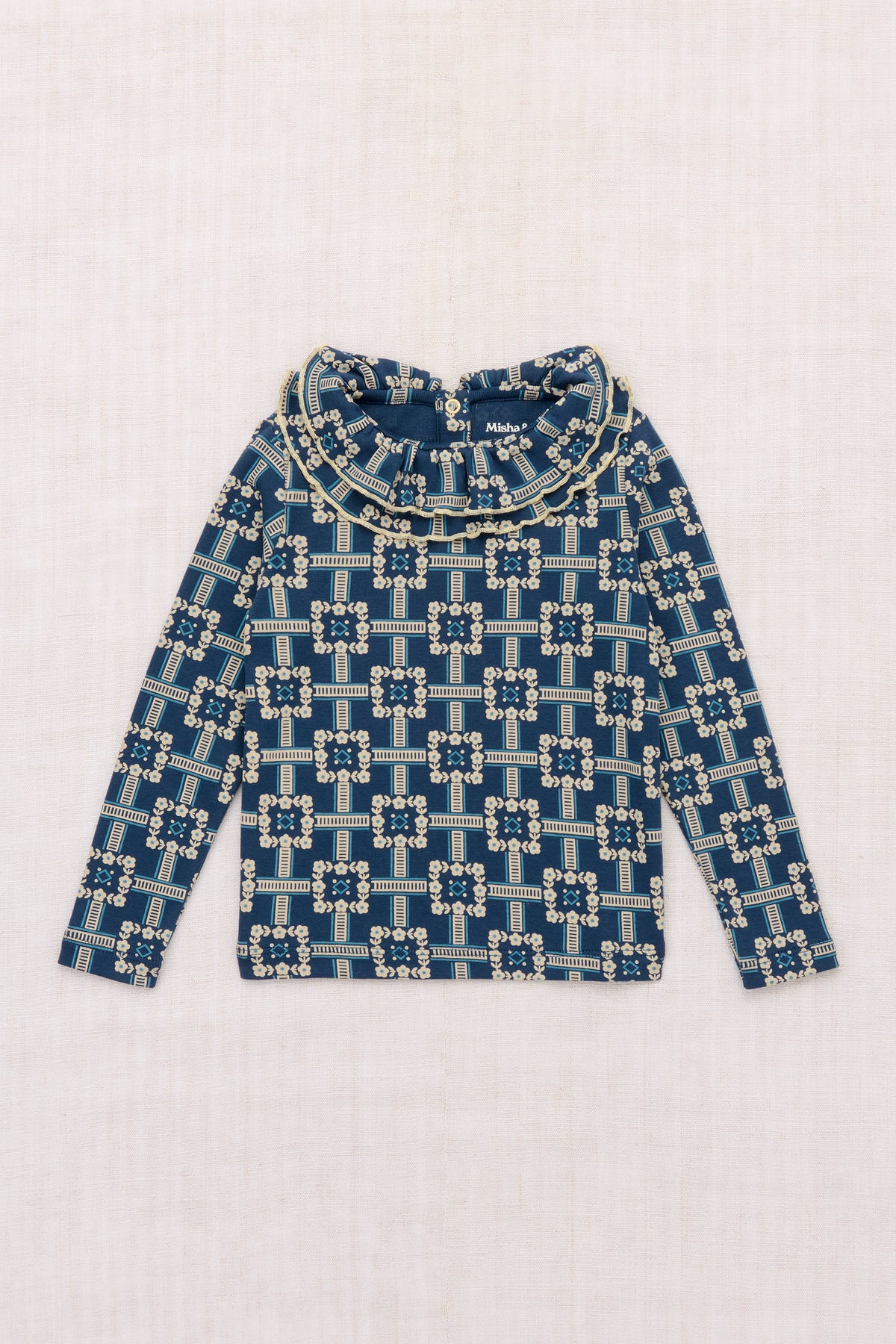 Misha & Puff  SWEETHEART TOP (MOONLIGHT RAILROAD FLORAL)  26wi Drop1