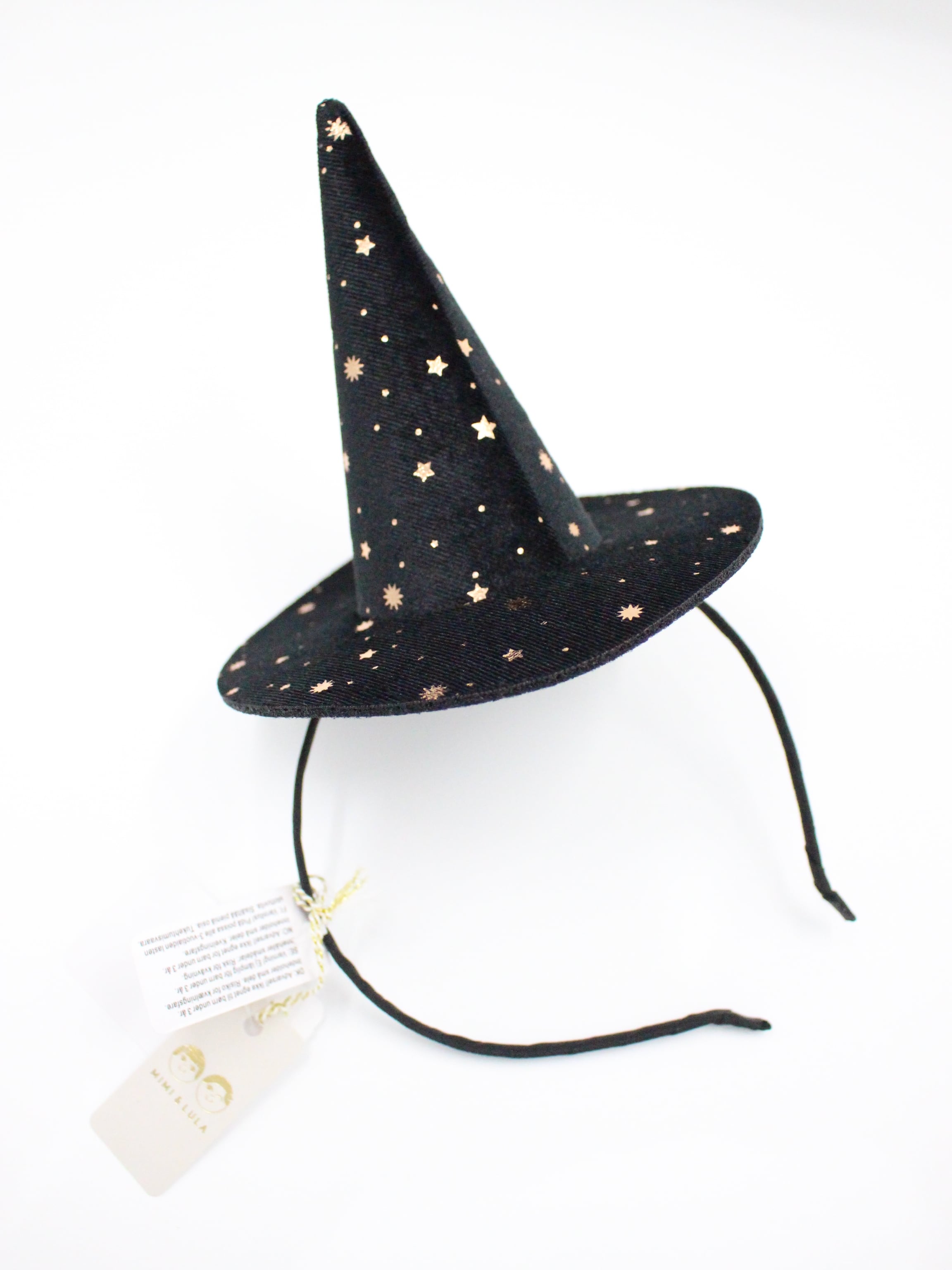 MIMI & LULA  Raven mini witch hat BLACK