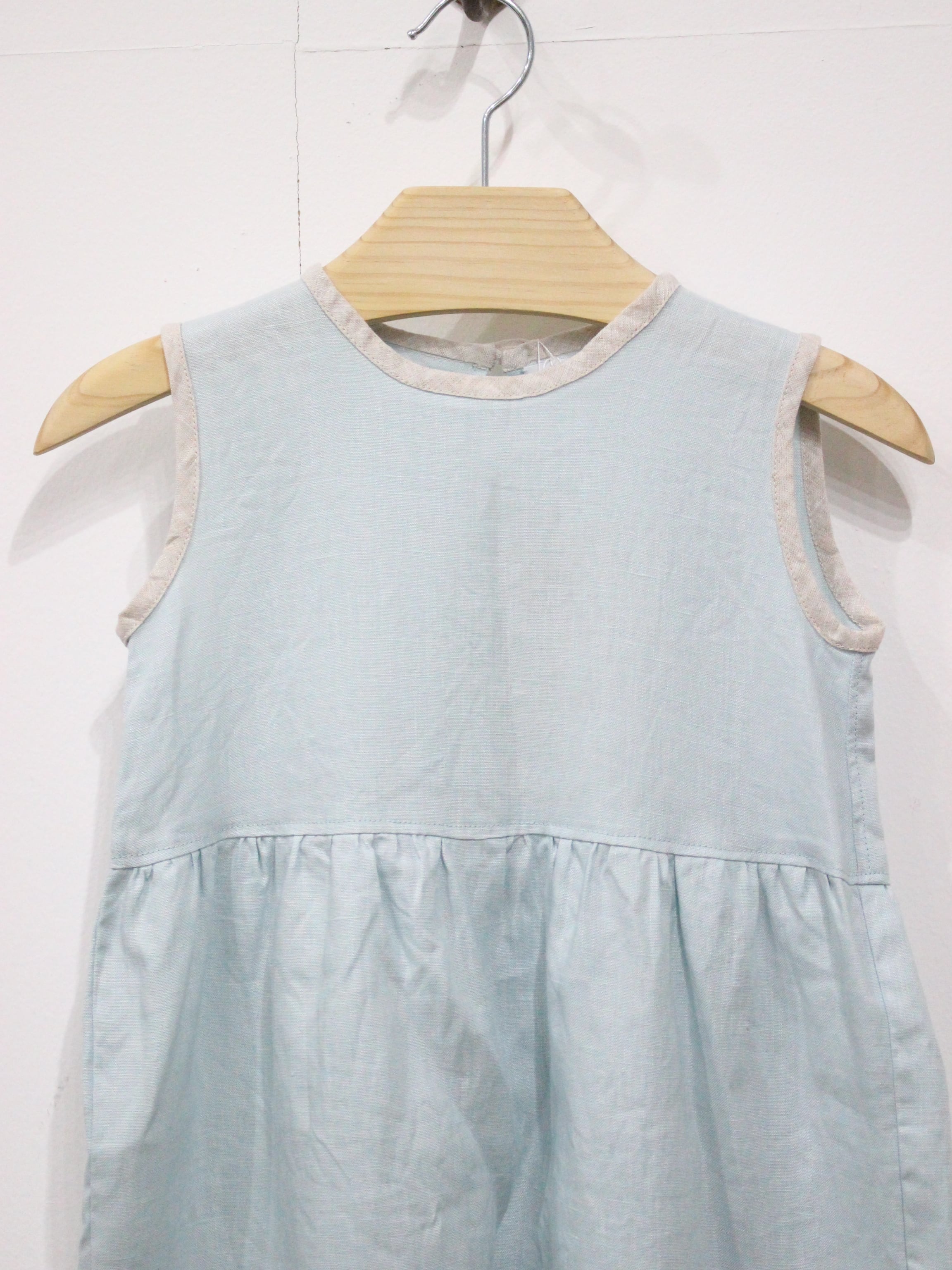 tiny tiny C Piping Jump suit クリームソーダ