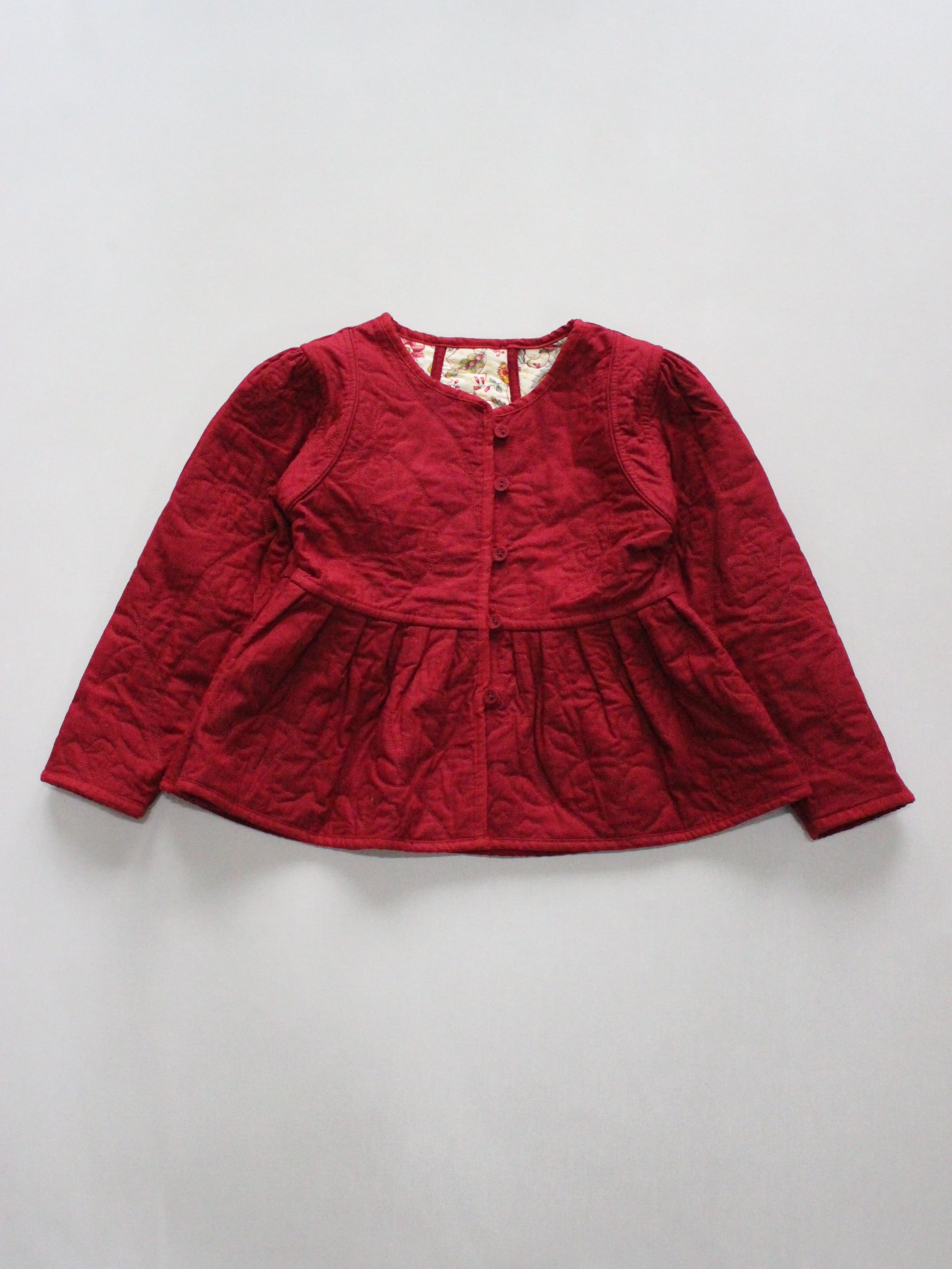 bonjour diary ボンジュールダイアリー　6Y ジャケット　アウター BONJOUR DIARY Quilted jacket Aline print