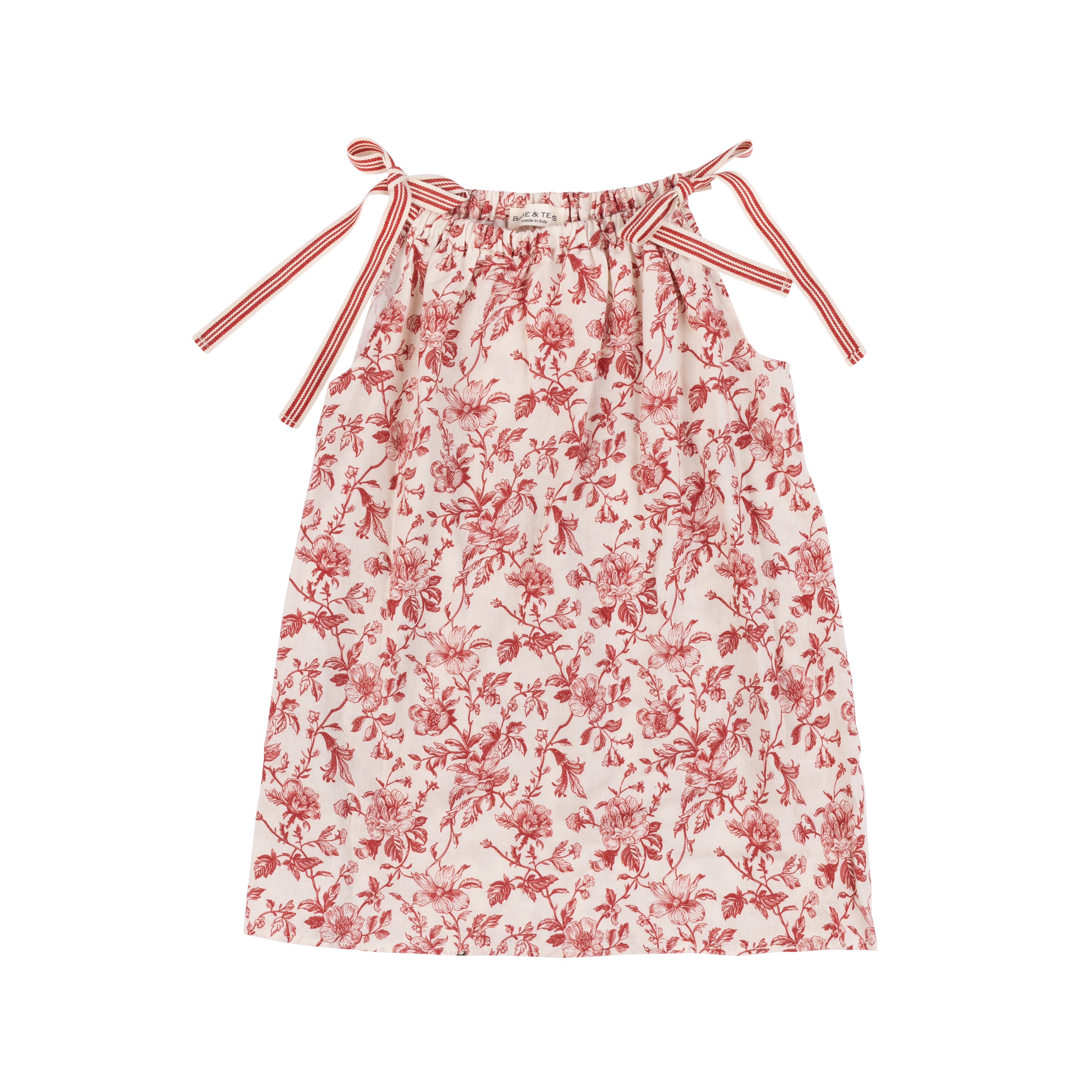 BABE & TESS  Nina Fleurie Linen Strapless Dress  Dusty Pink