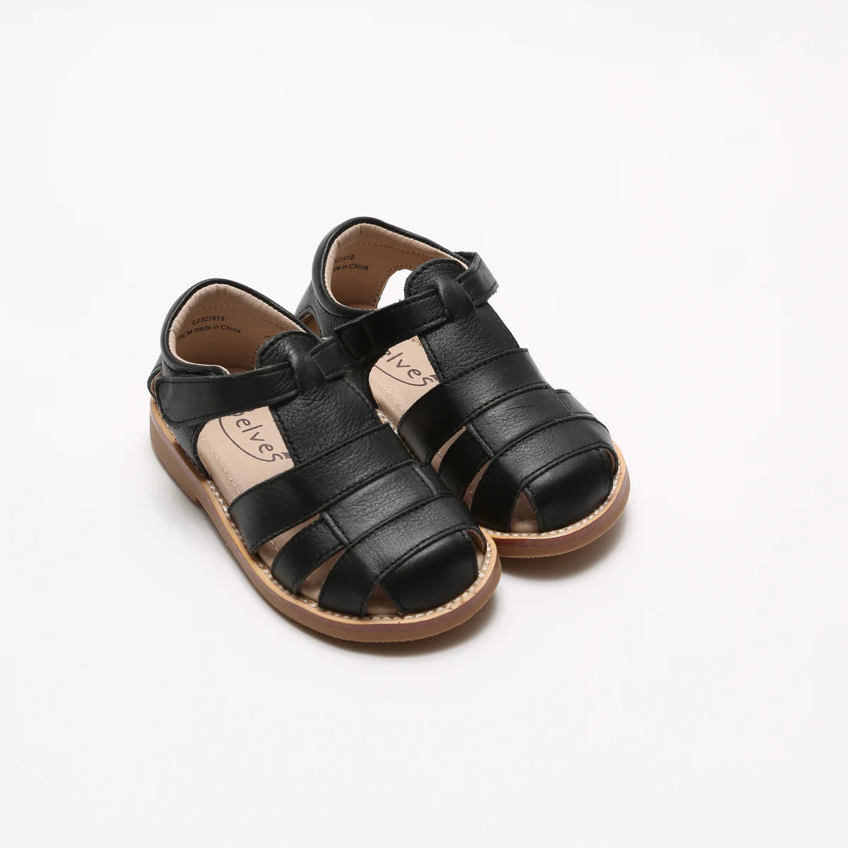 3elves  本革 グルカサンダル   BLACK