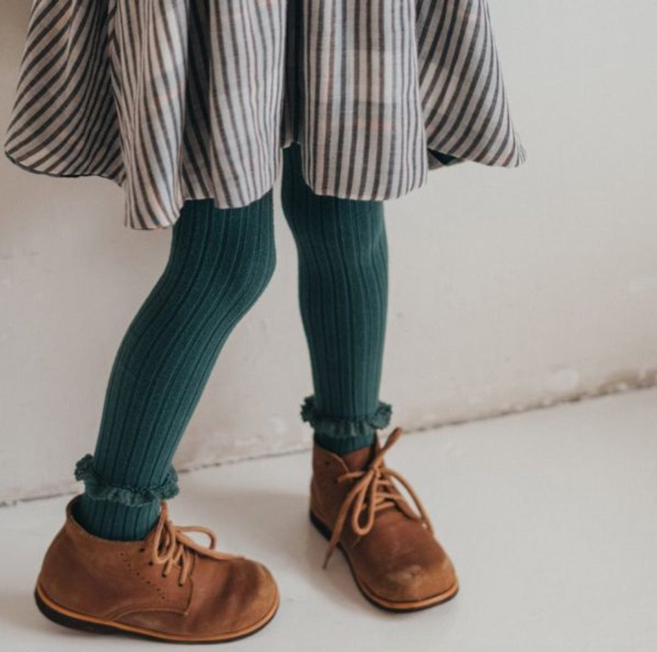 collegien LACE TRIM TIGHTS Fonds Marins
