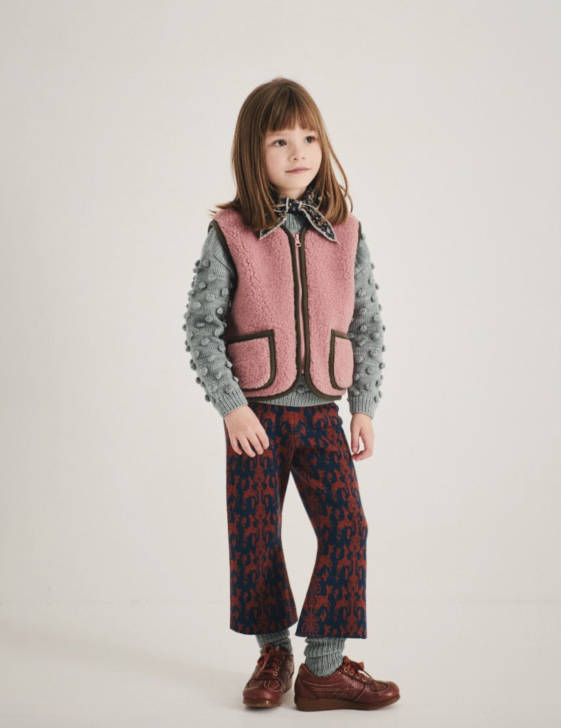 Misha & Puff PEPITKO VEST VENETIAN PINK   26FA Drop2