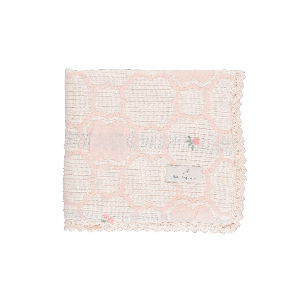 Bebe Organic  Cleo Blanket  Vintage Wallpaper Floral