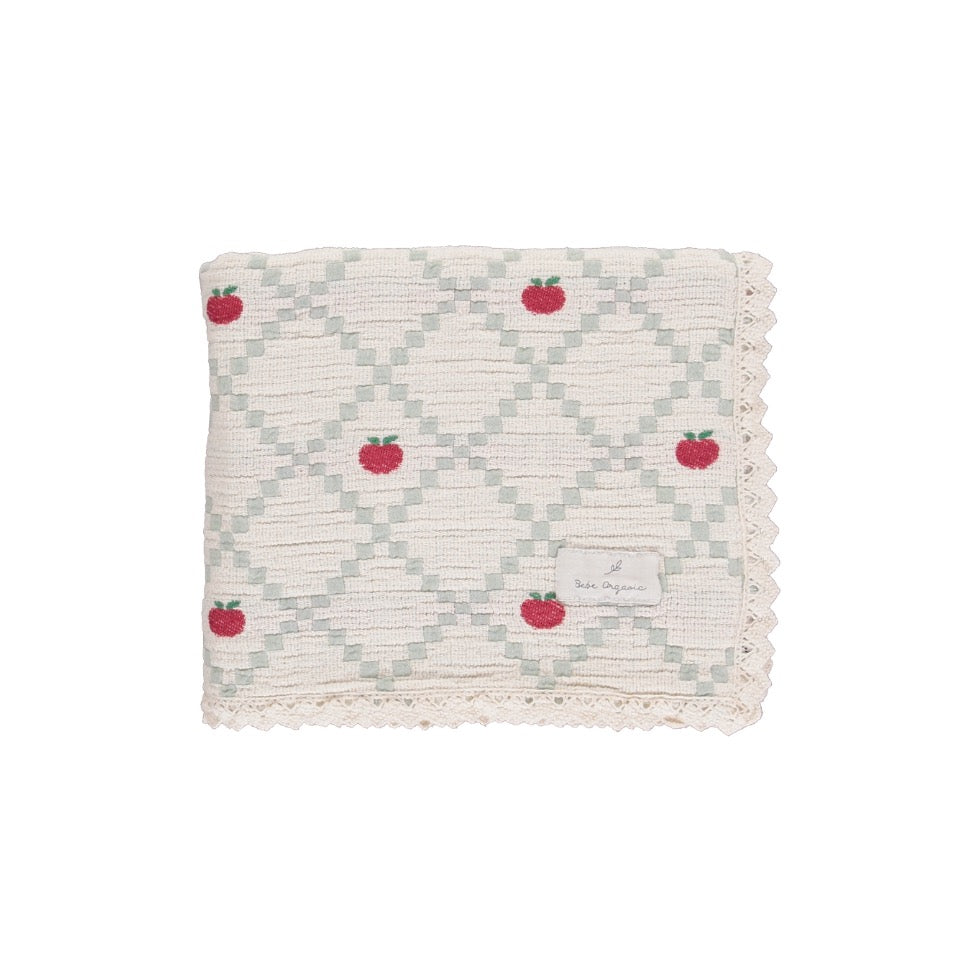 Bebe Organic  Apple Blanket  Patchwork