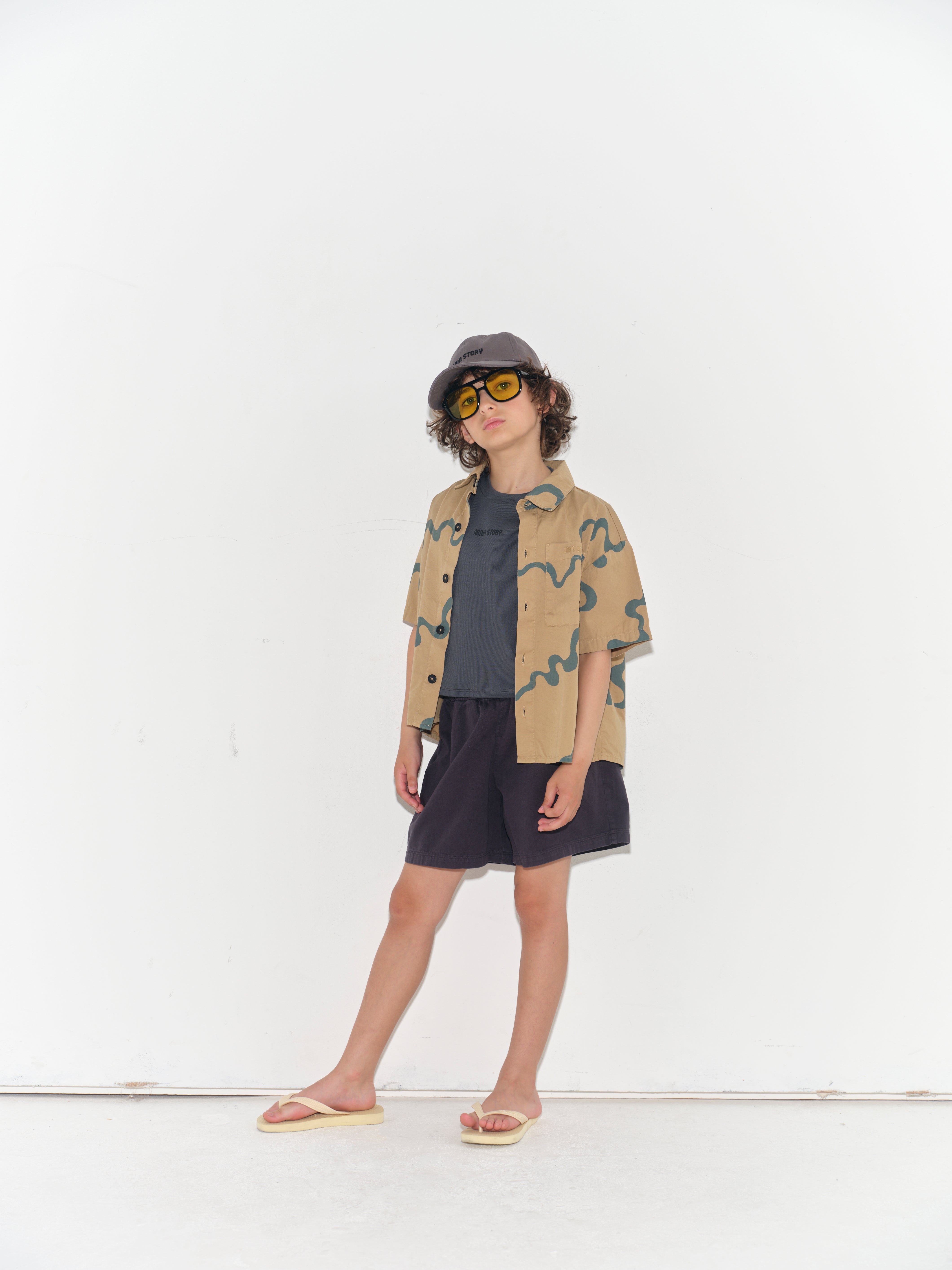 main story　Cap  Grey Twill