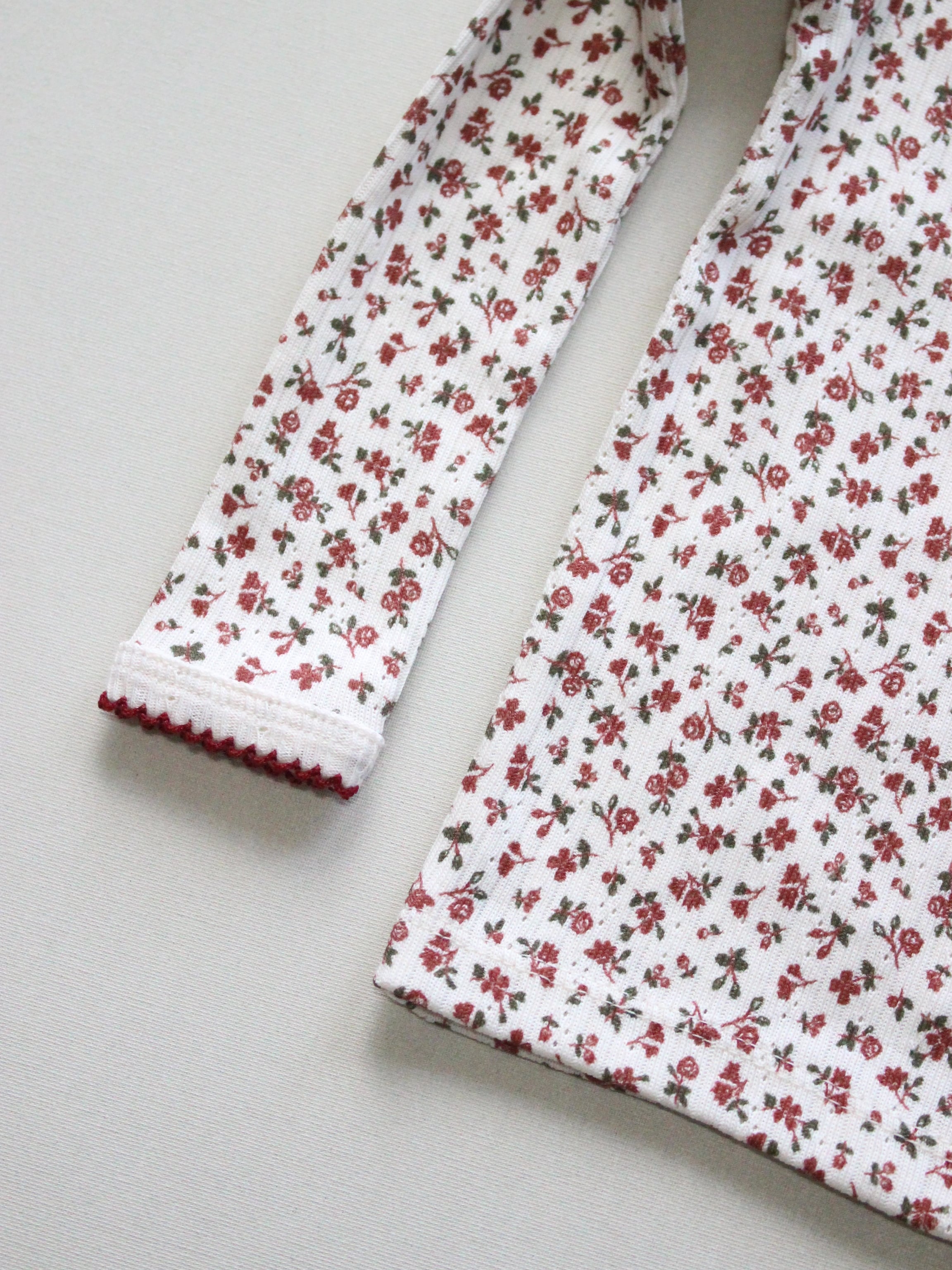 little cotton clothes Pointelle Pyjamas Posy Floral