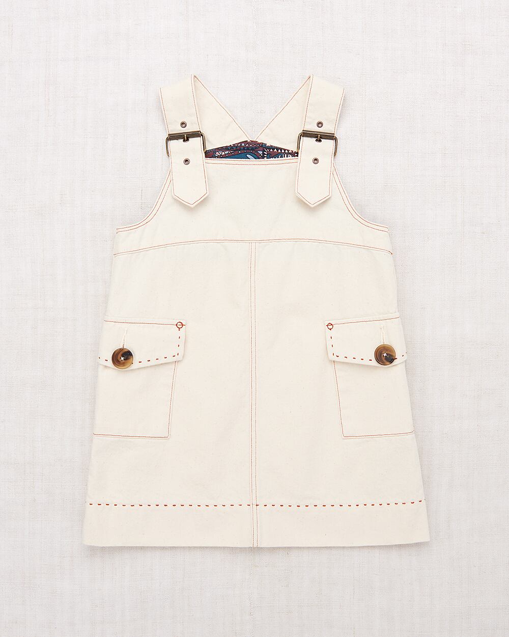 Misha & Puff Buckle Jumper Dress/ Gesso