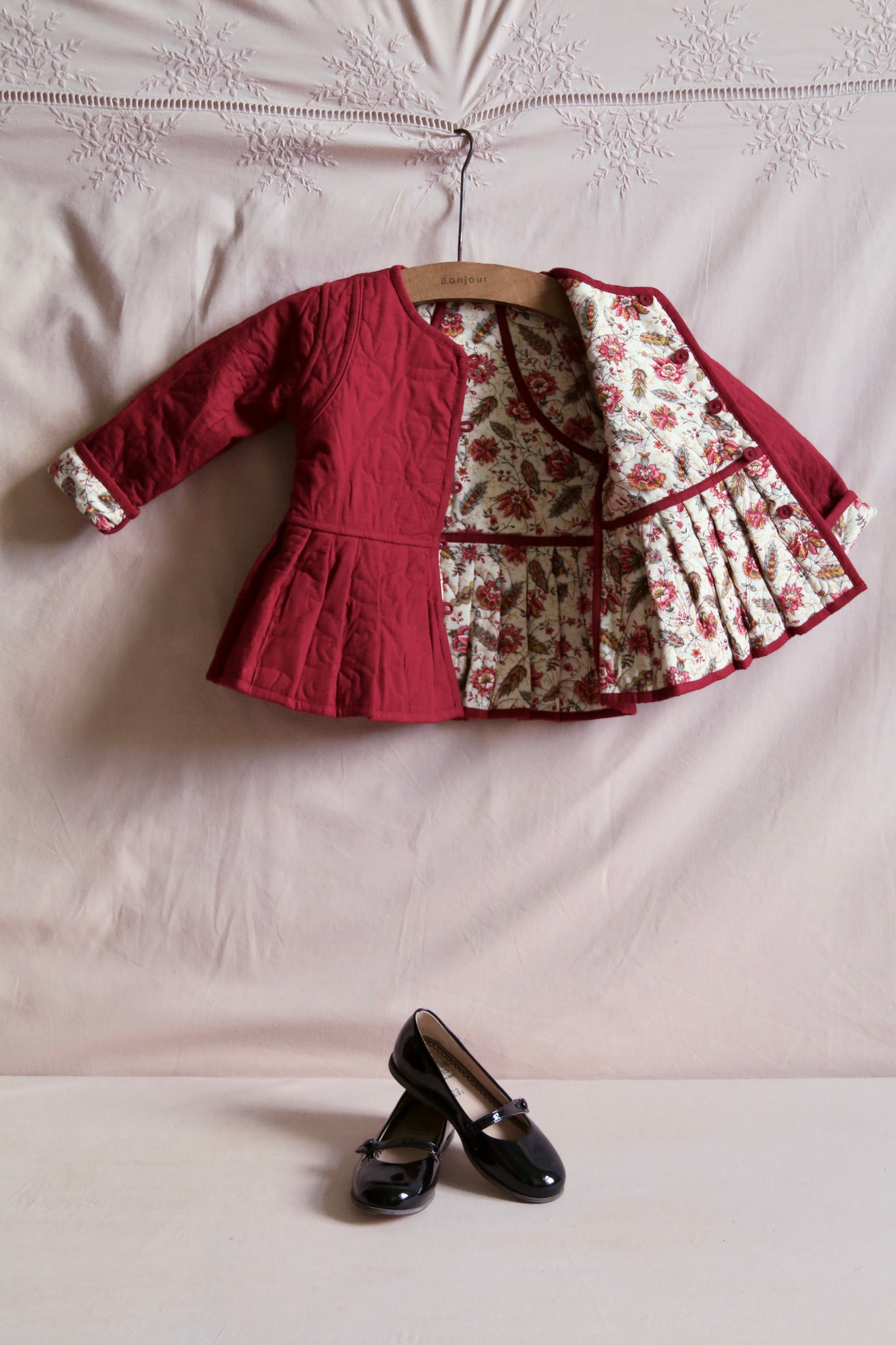 BONJOUR DIARY Quilted jacket Aline print