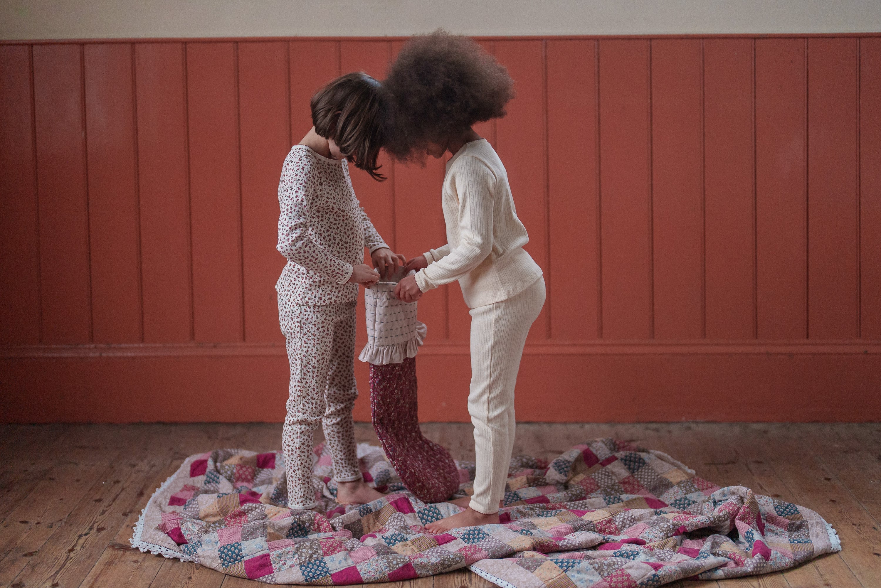 little cotton clothes Pointelle Pyjamas Posy Floral