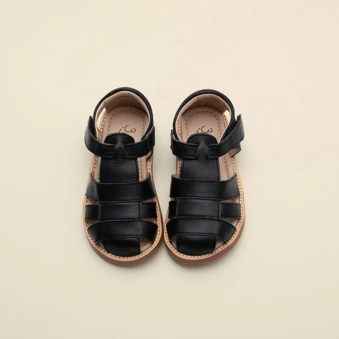 3elves  本革 グルカサンダル   BLACK