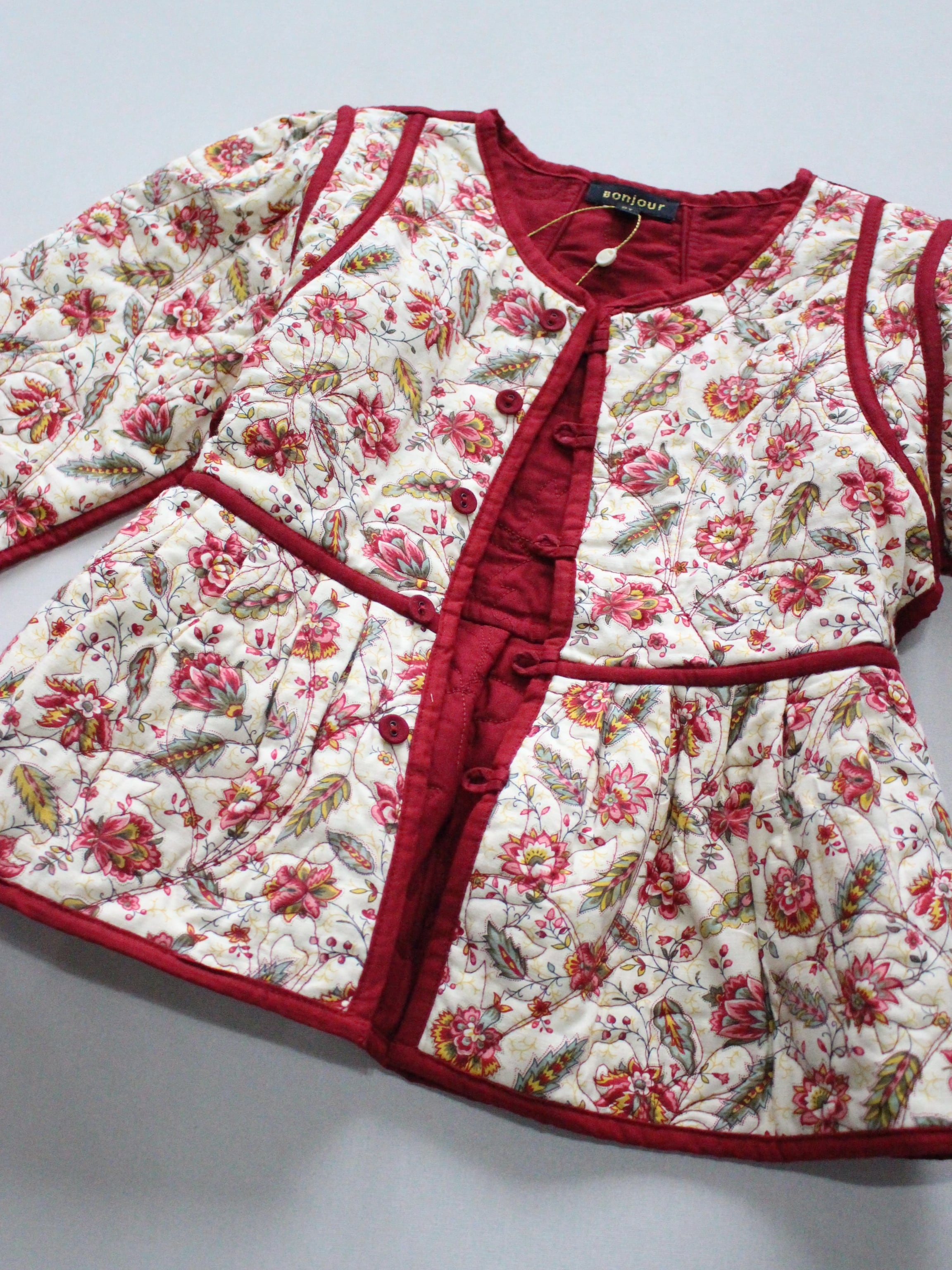 BONJOUR DIARY Quilted jacket Aline print