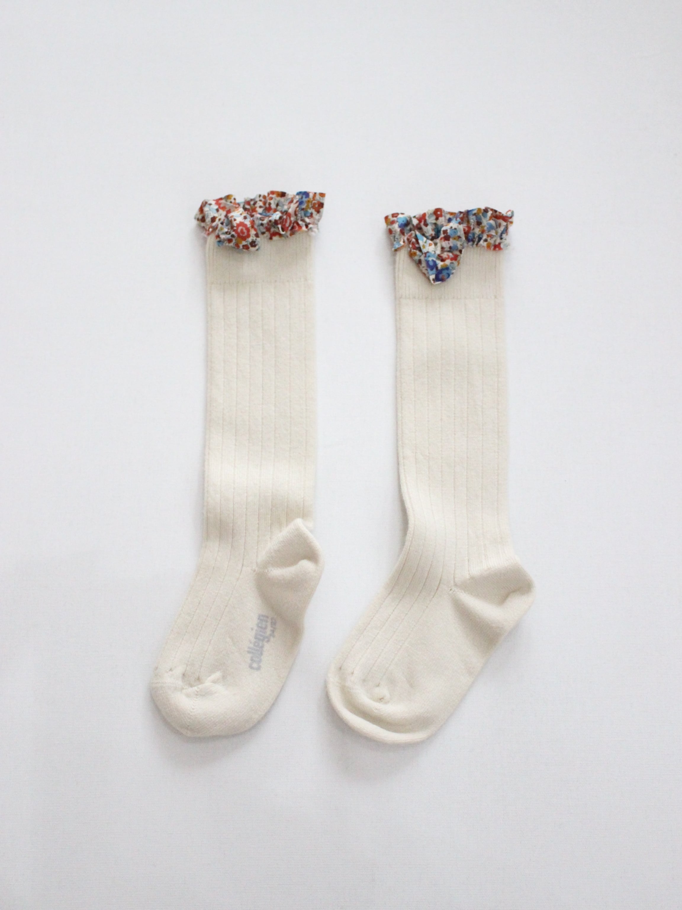 collegien リバティTRIM KNEE-HIGHS SOCKS Doux agneaux