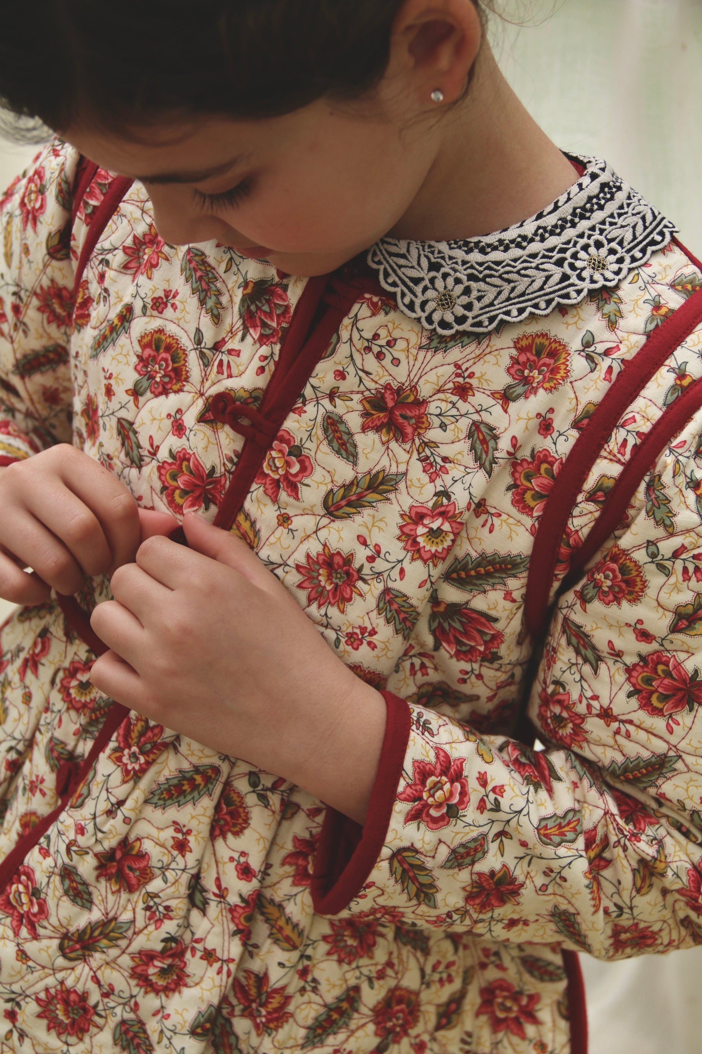 BONJOUR DIARY  Quilted jacket Aline print