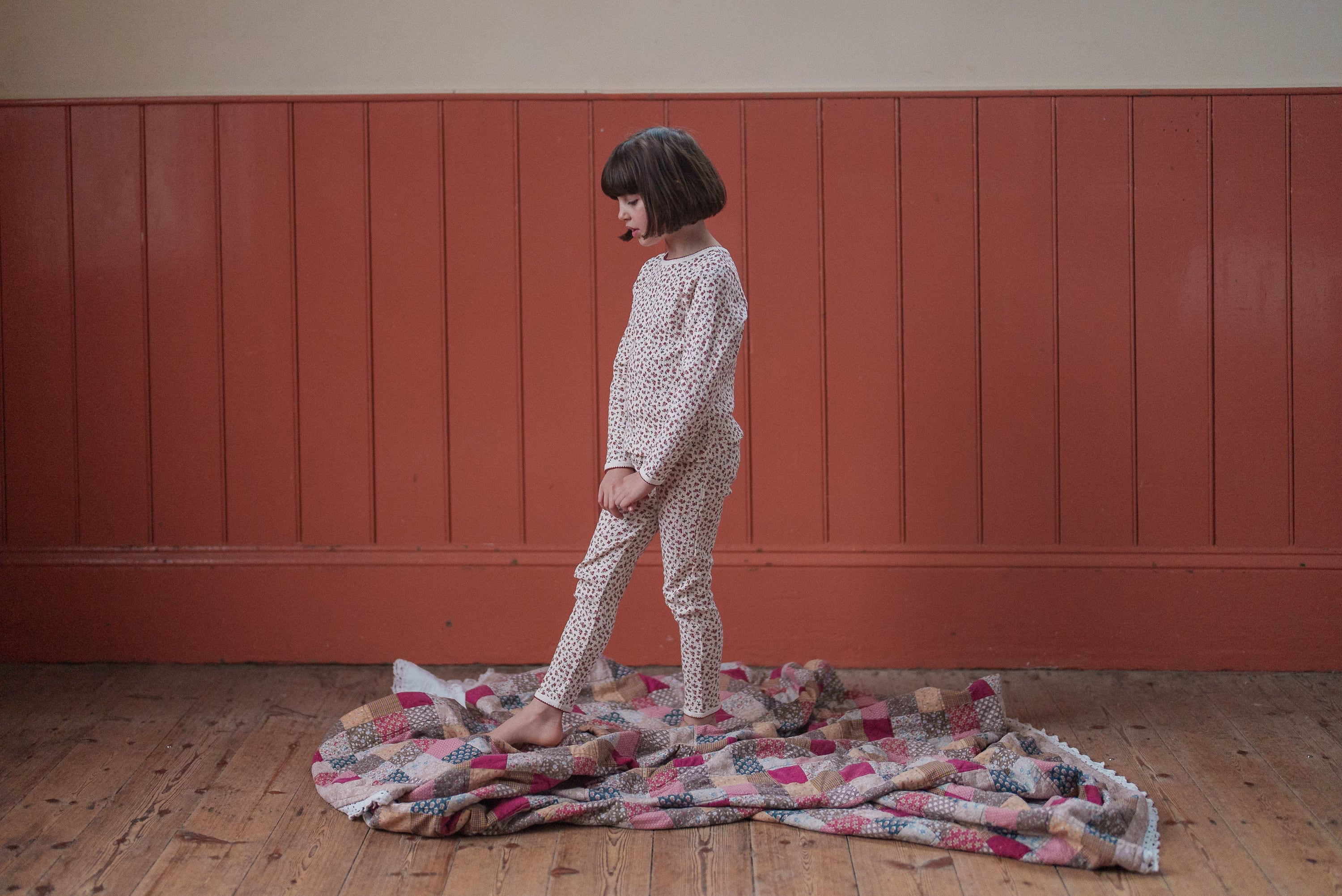 little cotton clothes Pointelle Pyjamas Posy Floral