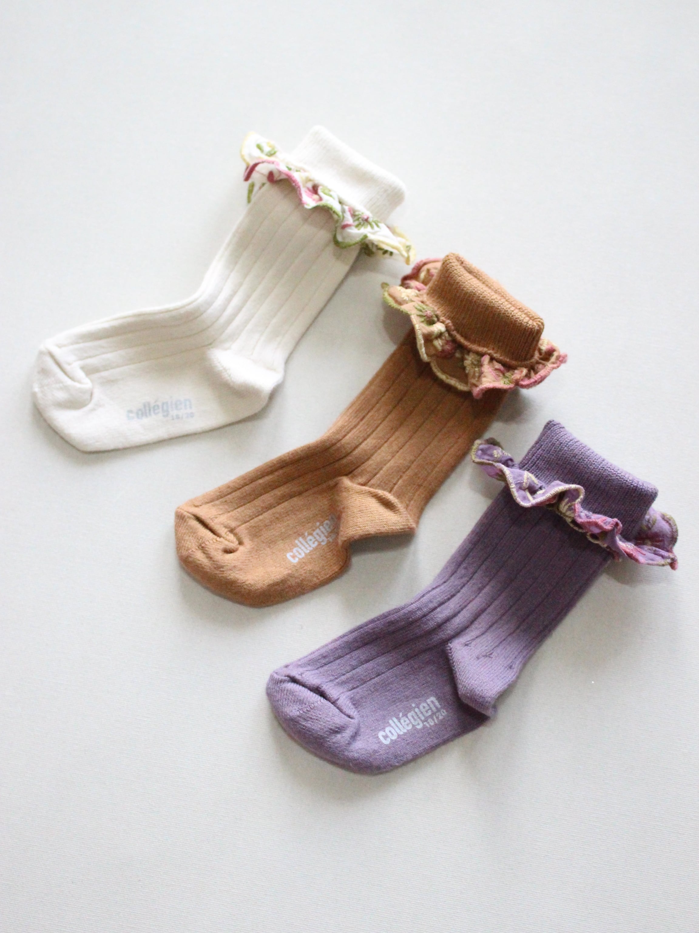 collegien Eglantine Knee-high Socks Doux Agneaux　