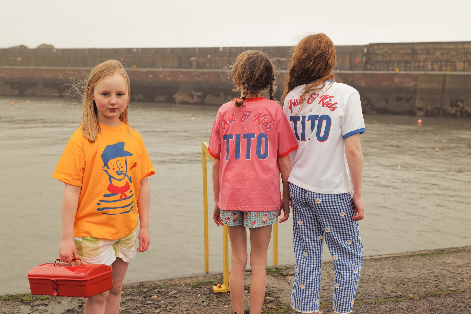 FISH & KIDS　CONTRAST COLOR T-SHIRT