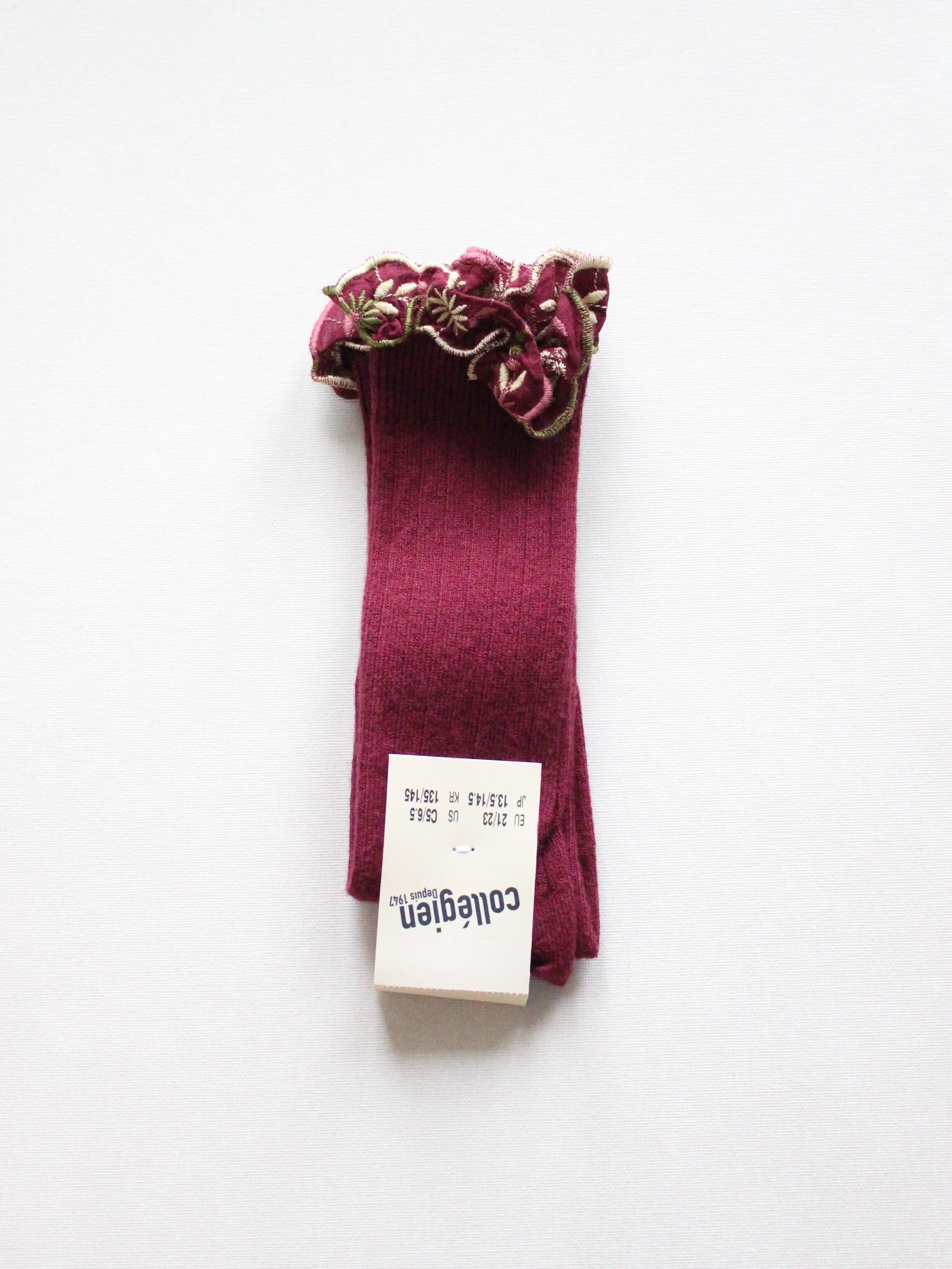 collegien Eglantine Knee-high Socks Bordeaux Grand Cru