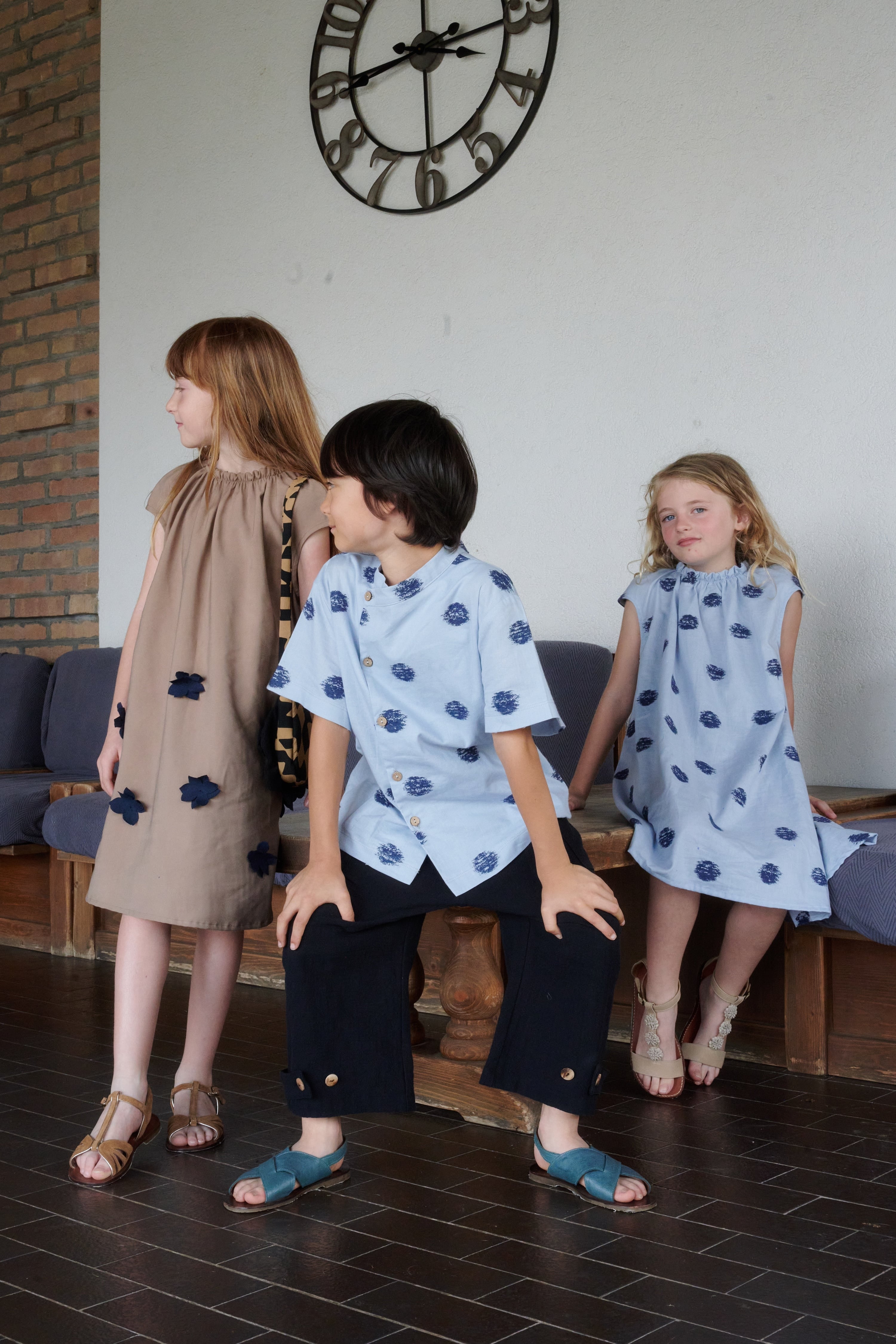 HELLO LUPO FIORI DRESS - NOCCIOLA