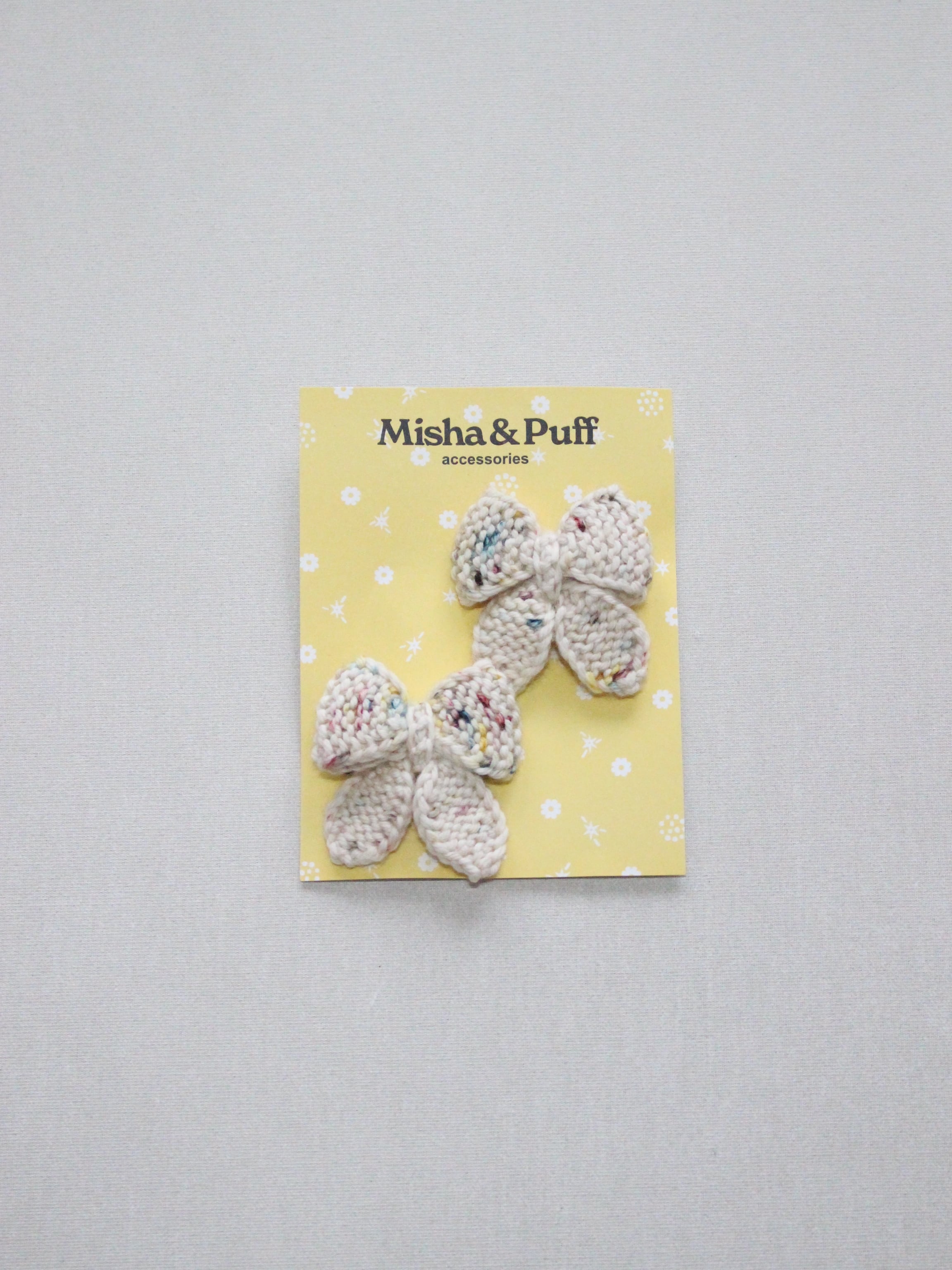 Misha & Puff Baby Puff Bow Set Snowglobe Confetti
