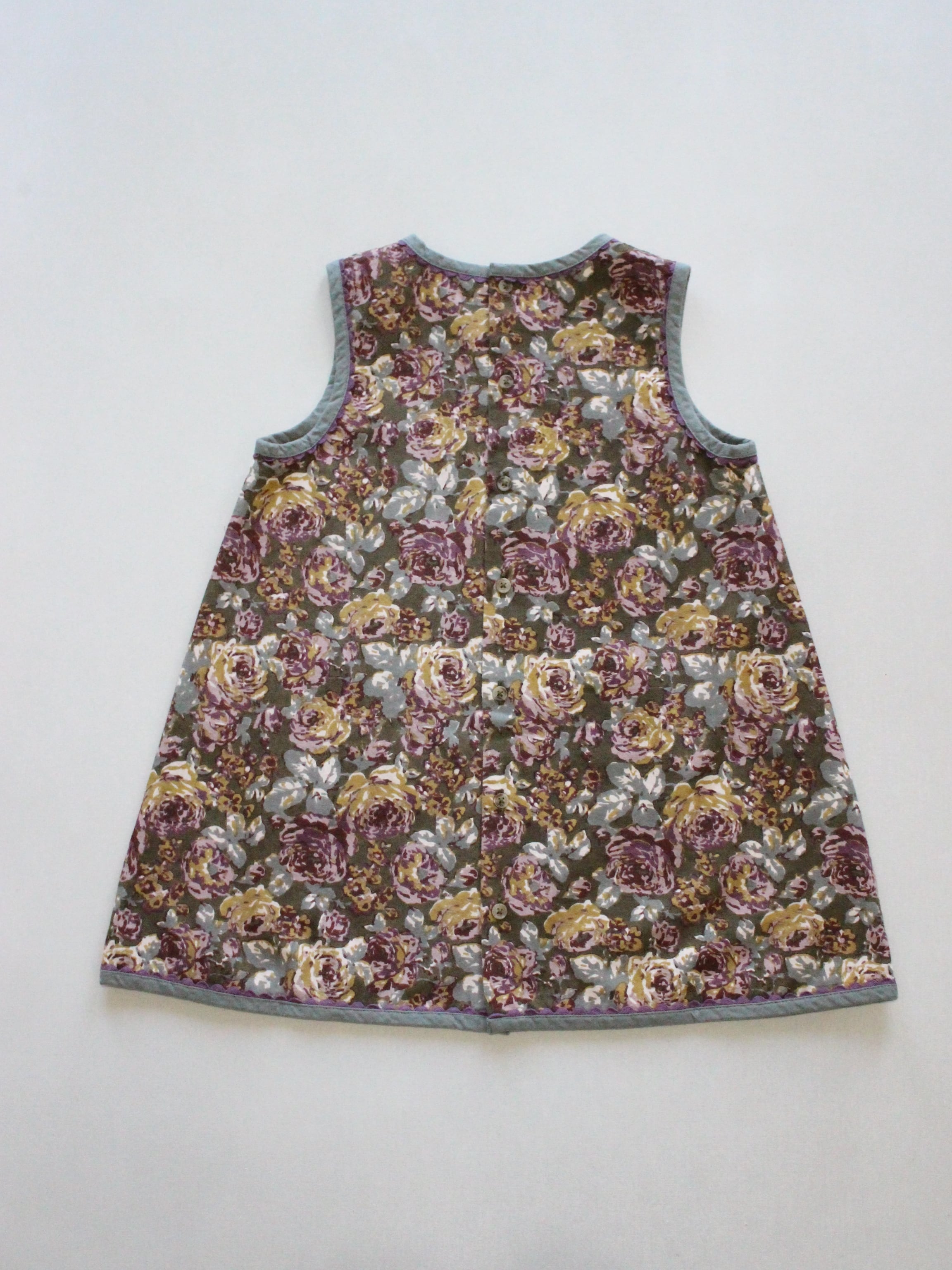 little cotton clothes Holly Romper Velvet in Juniper