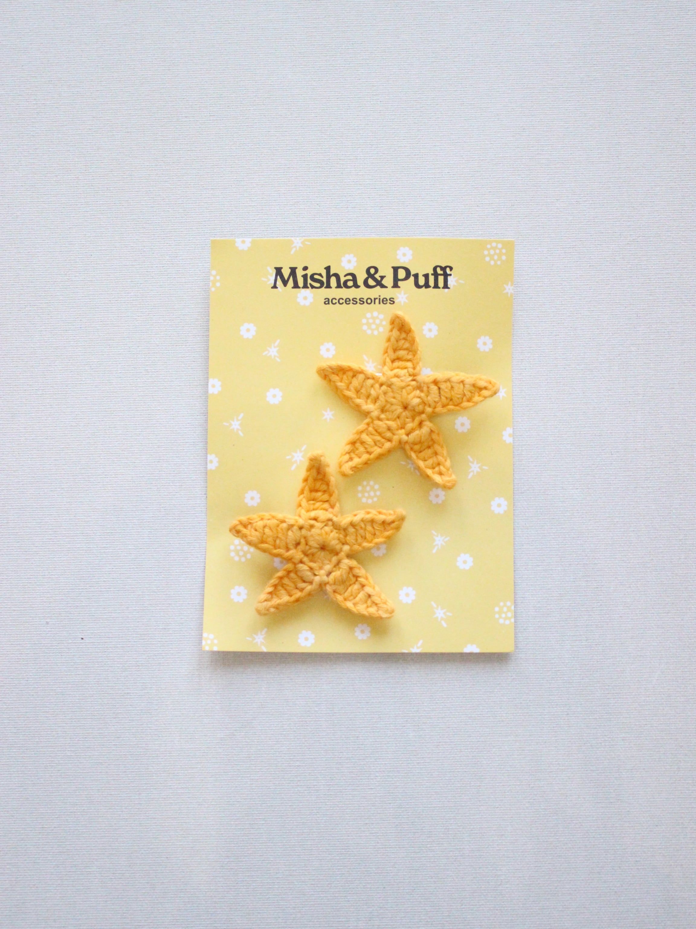Misha & Puff Starfish Clip Set Frangipani　