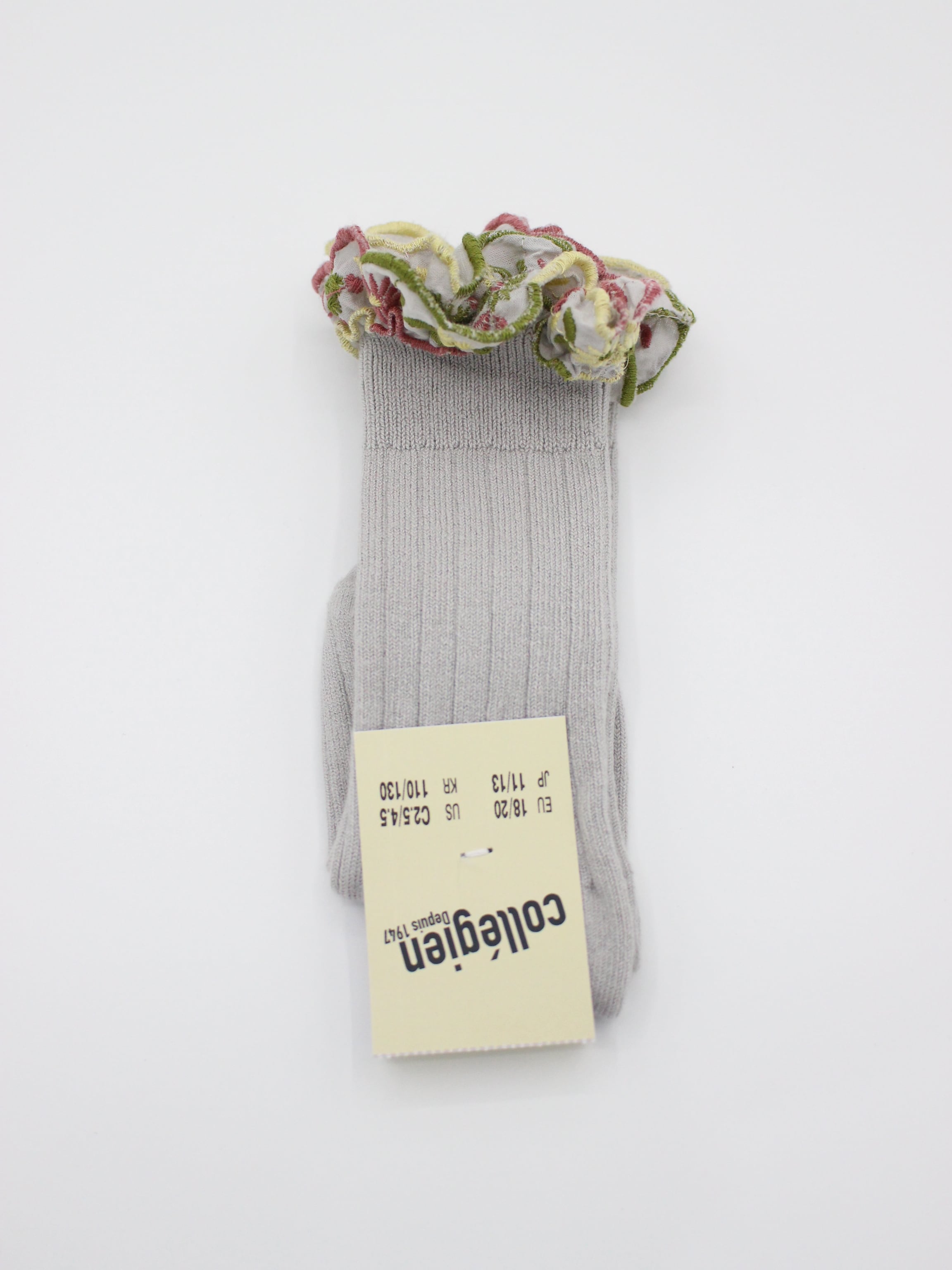 collegien Eglantine Knee-high Socks Gris Perle