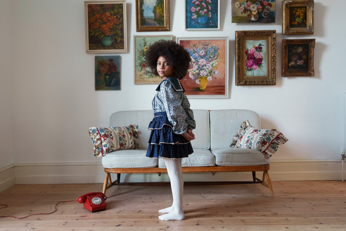 little cotton clothes  Rita Rara Skirt Midnight