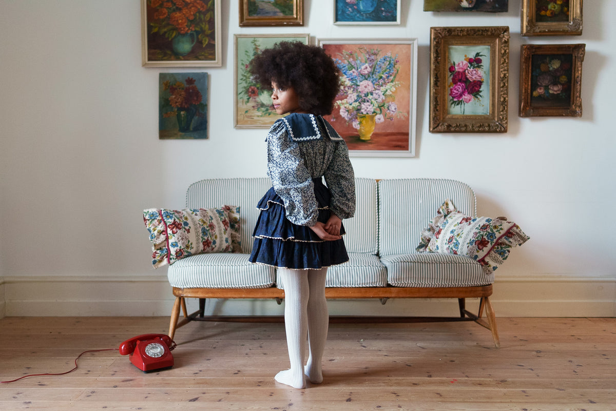 little cotton clothes  Rita Rara Skirt Midnight