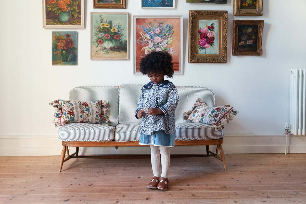 little cotton clothes  Sophie Coat Barley Floral