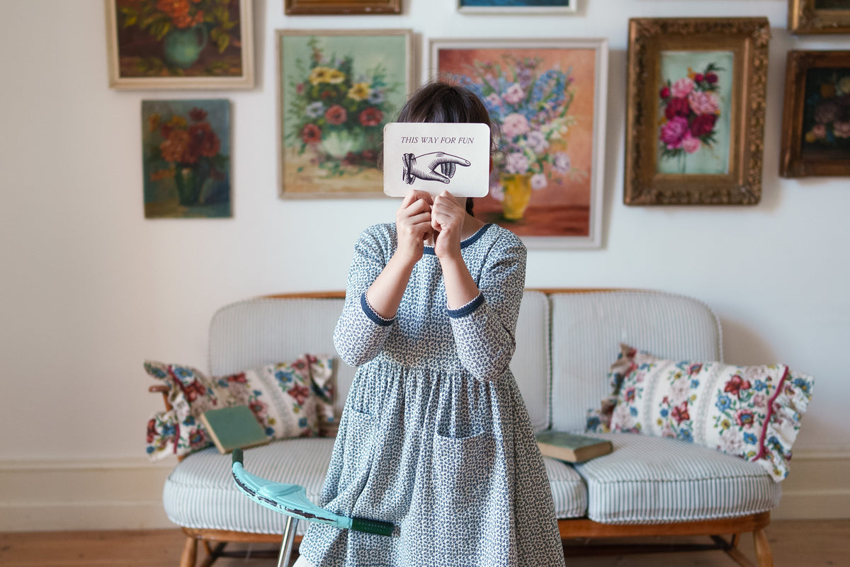 little cotton clothes  Pointelle June Dress Briar Floral
