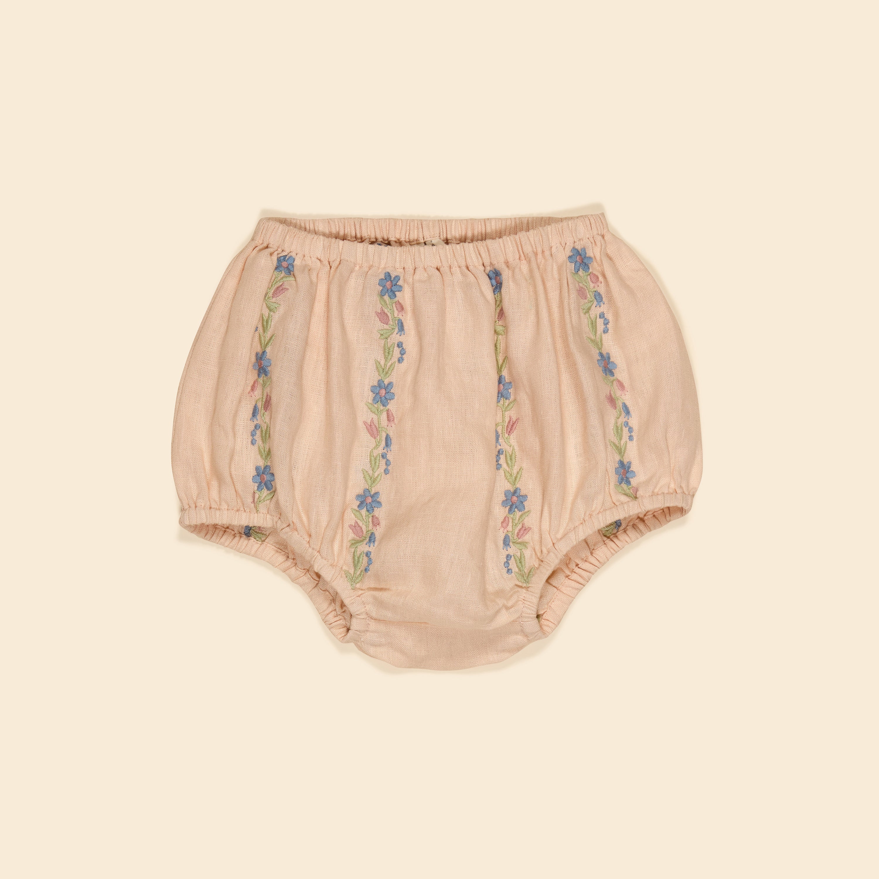 APOLINA  BABY LULA EMBROIDERED BLOOMER - BLUSH