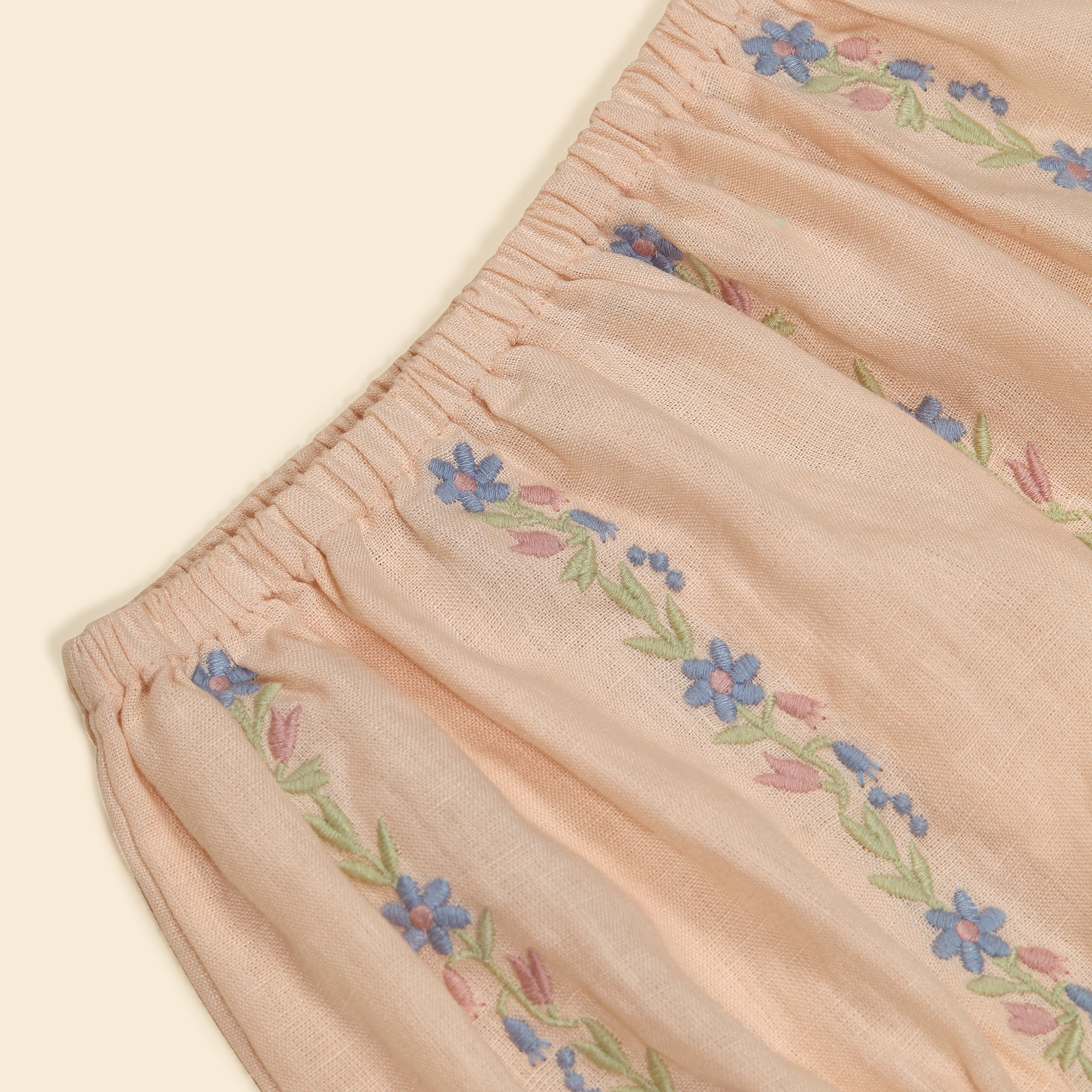 APOLINA BABY LULA EMBROIDERED BLOOMER - BLUSH
