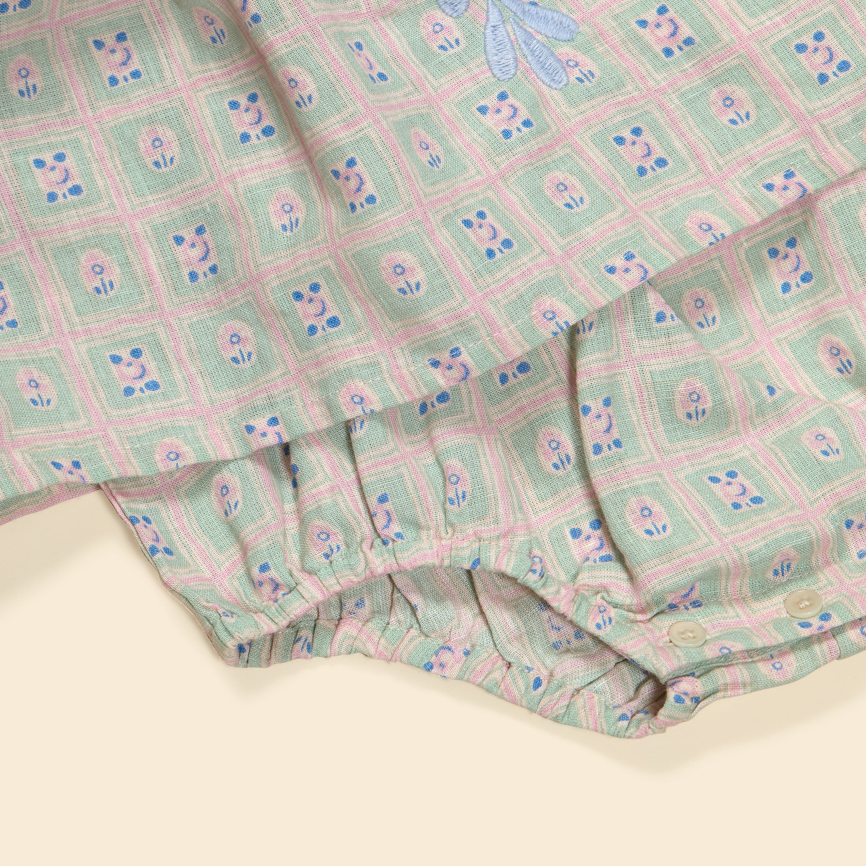 APOLINA  BABY NOEMIE DRESS - ROSEPANEL MINT