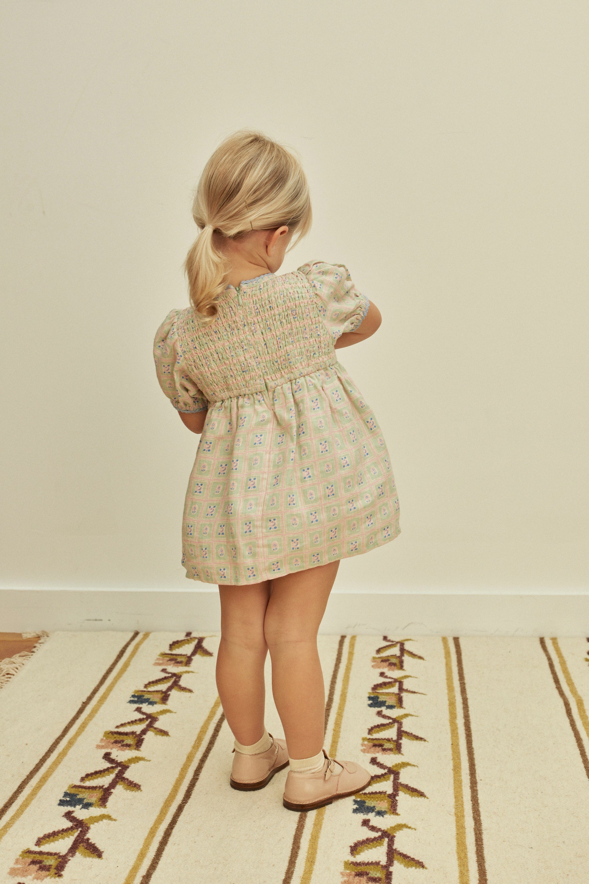 APOLINA BABY NOEMIE DRESS - ROSEPANEL MINT