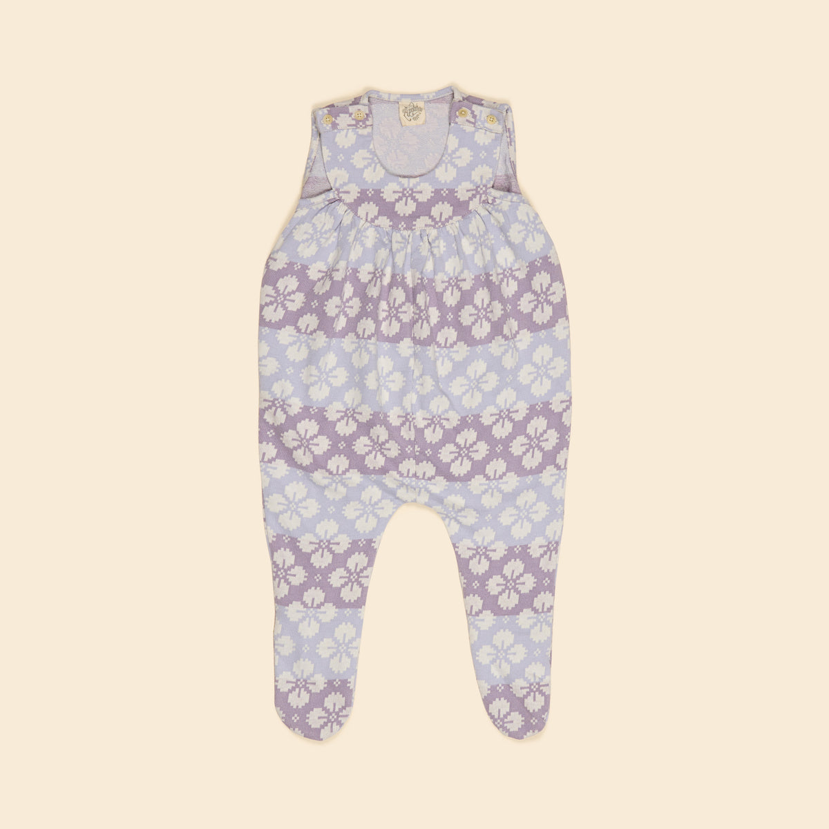 APOLINA  BABY JERSEY HILDA OVERALL ROMPER - ICELANDIC POPPY