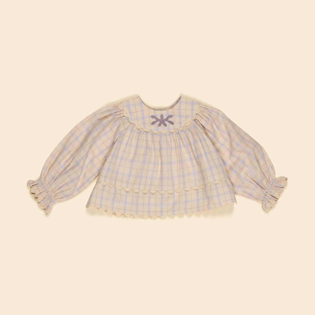 APOLINA  BABY LOLA BLOUSE - CAMP CHECK