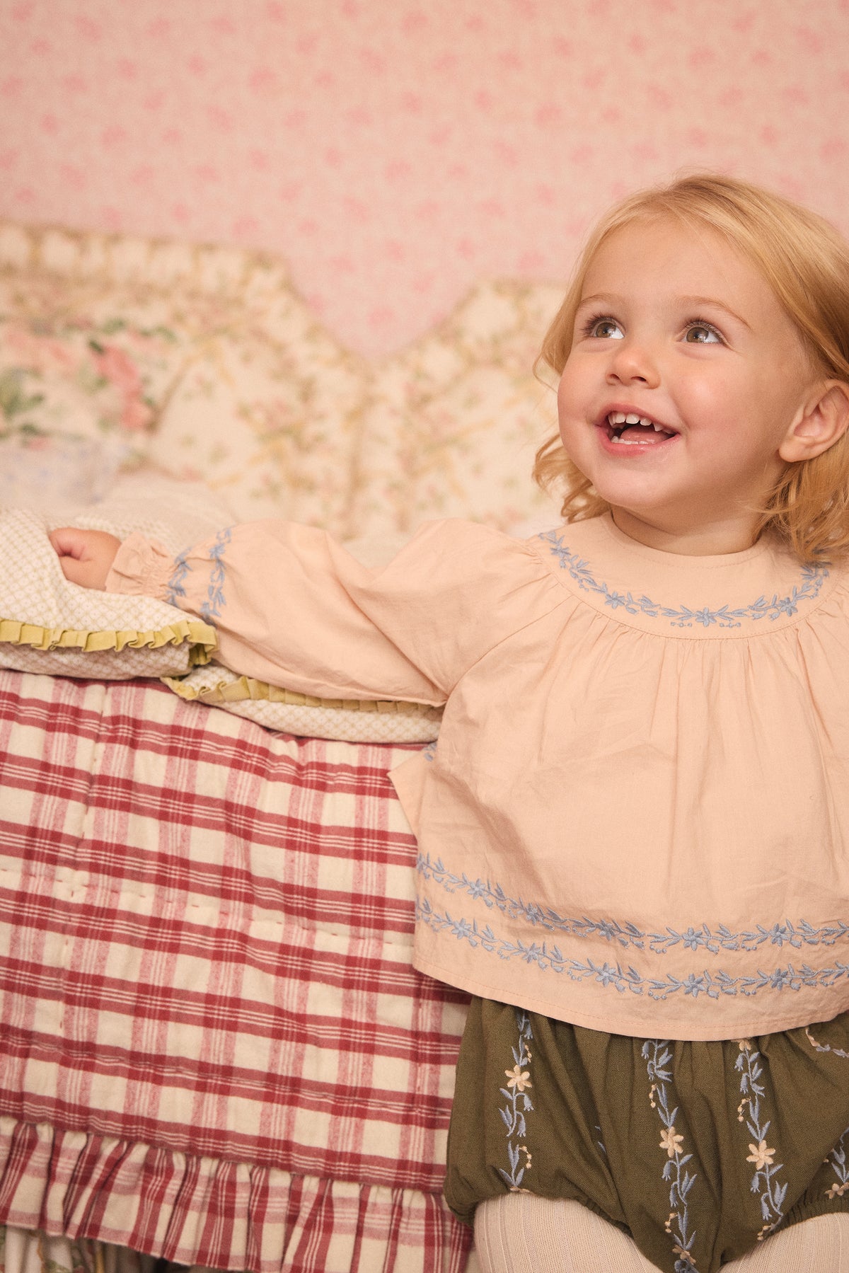 APOLINA  BABY LOLA BLOUSE - DRIED ROSE