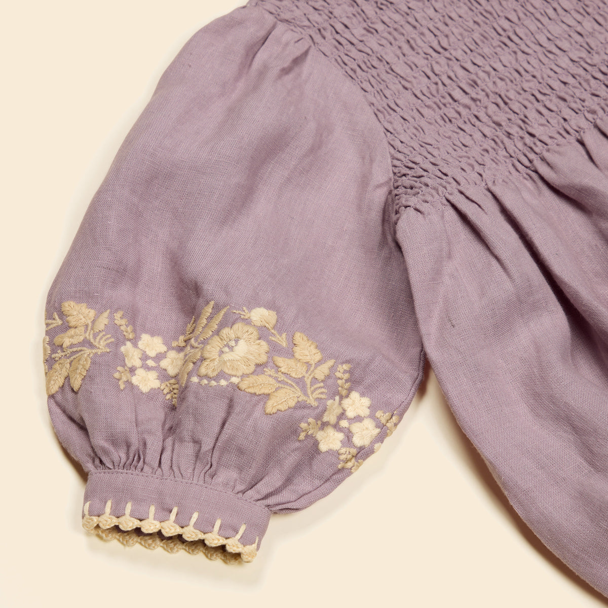 APOLINA  BABY NOEMIE ROMPER - DUSKY LAVENDER