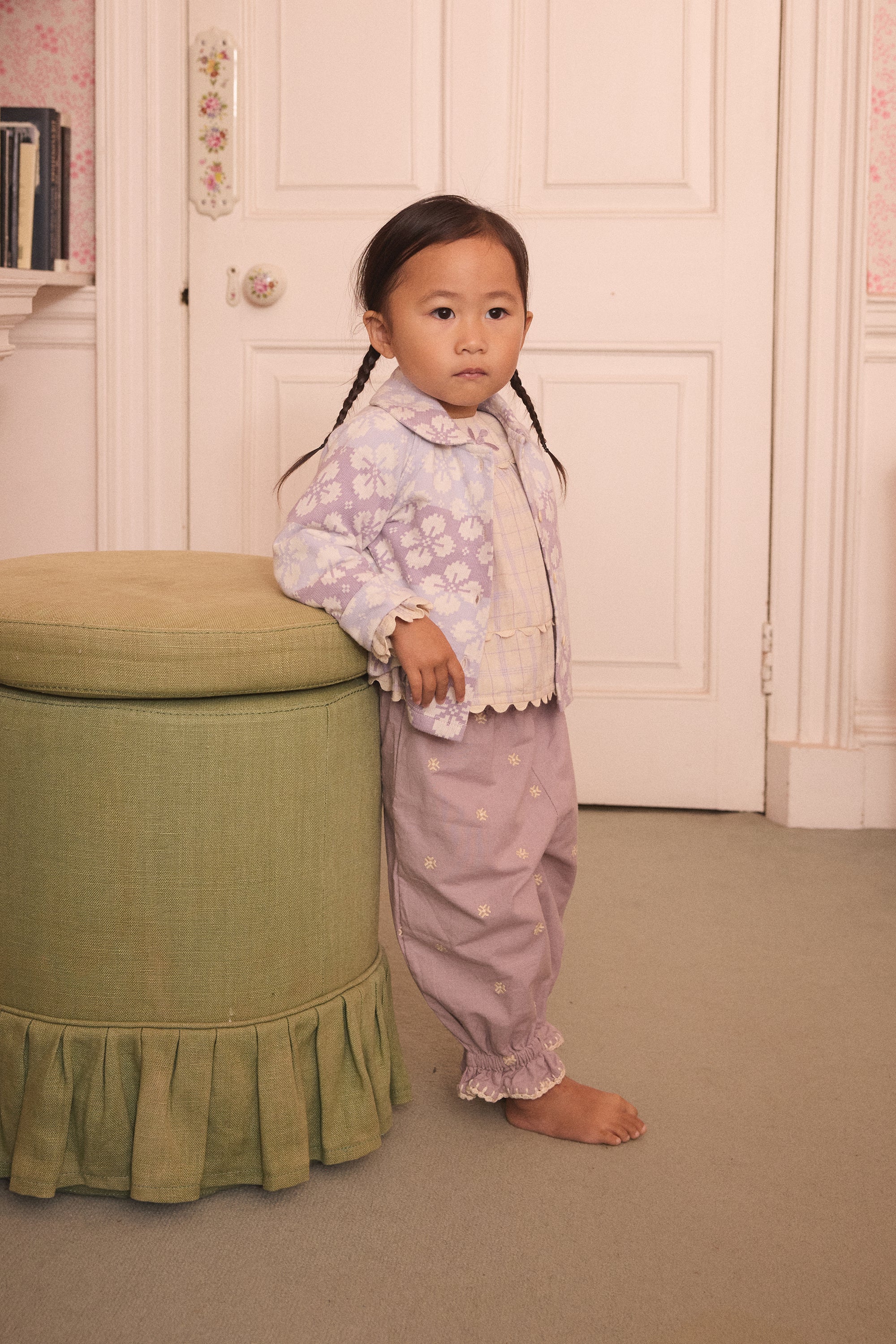 APOLINA BABY PIPPA PANT - DUSKY LAVENDER