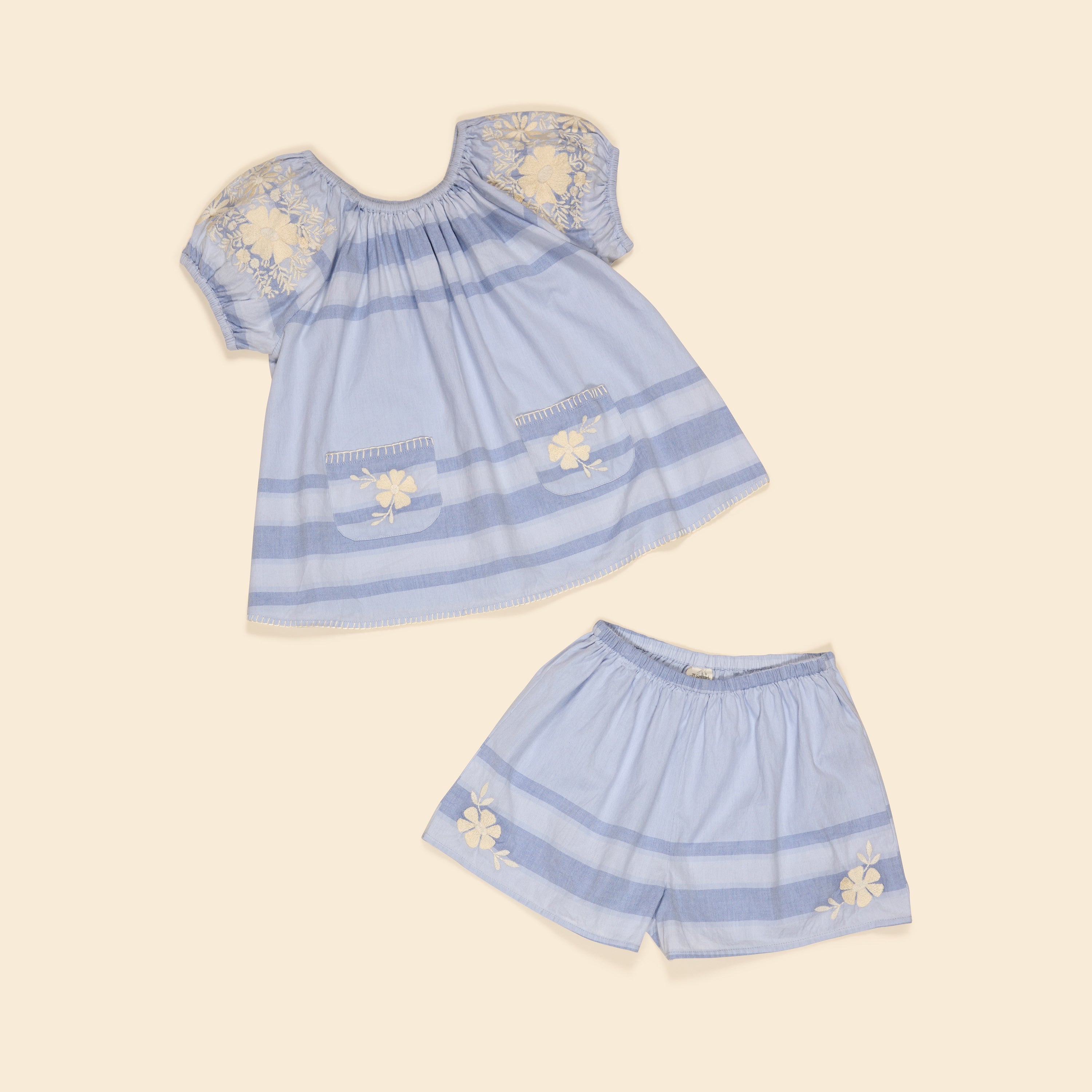 トップス Apolina Barbara Short Set - Lavender APOLINA BARBARA SHORT SET - SUMMERHOUSE STRIPE