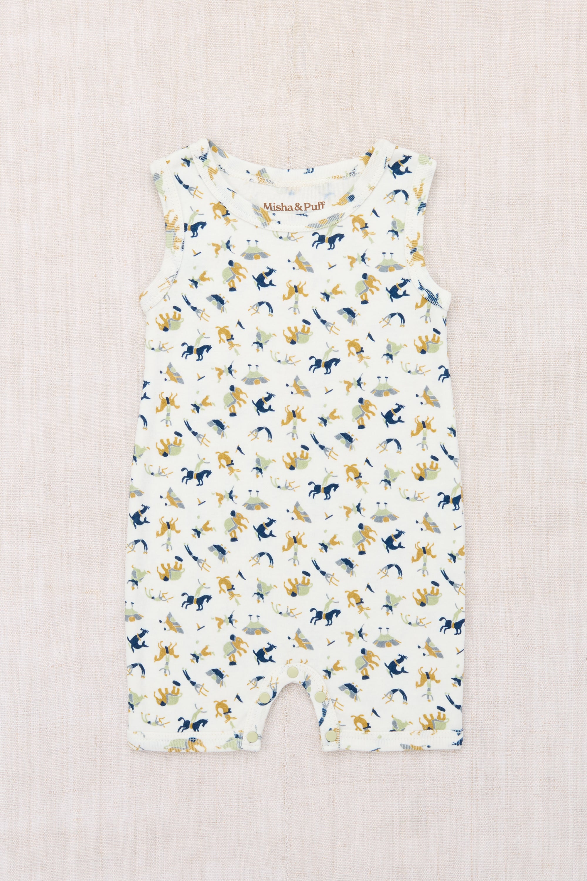 Misha & Puff　BABY TANK ROMPER  MARZIPAN CIRCUS  26ss Drop1