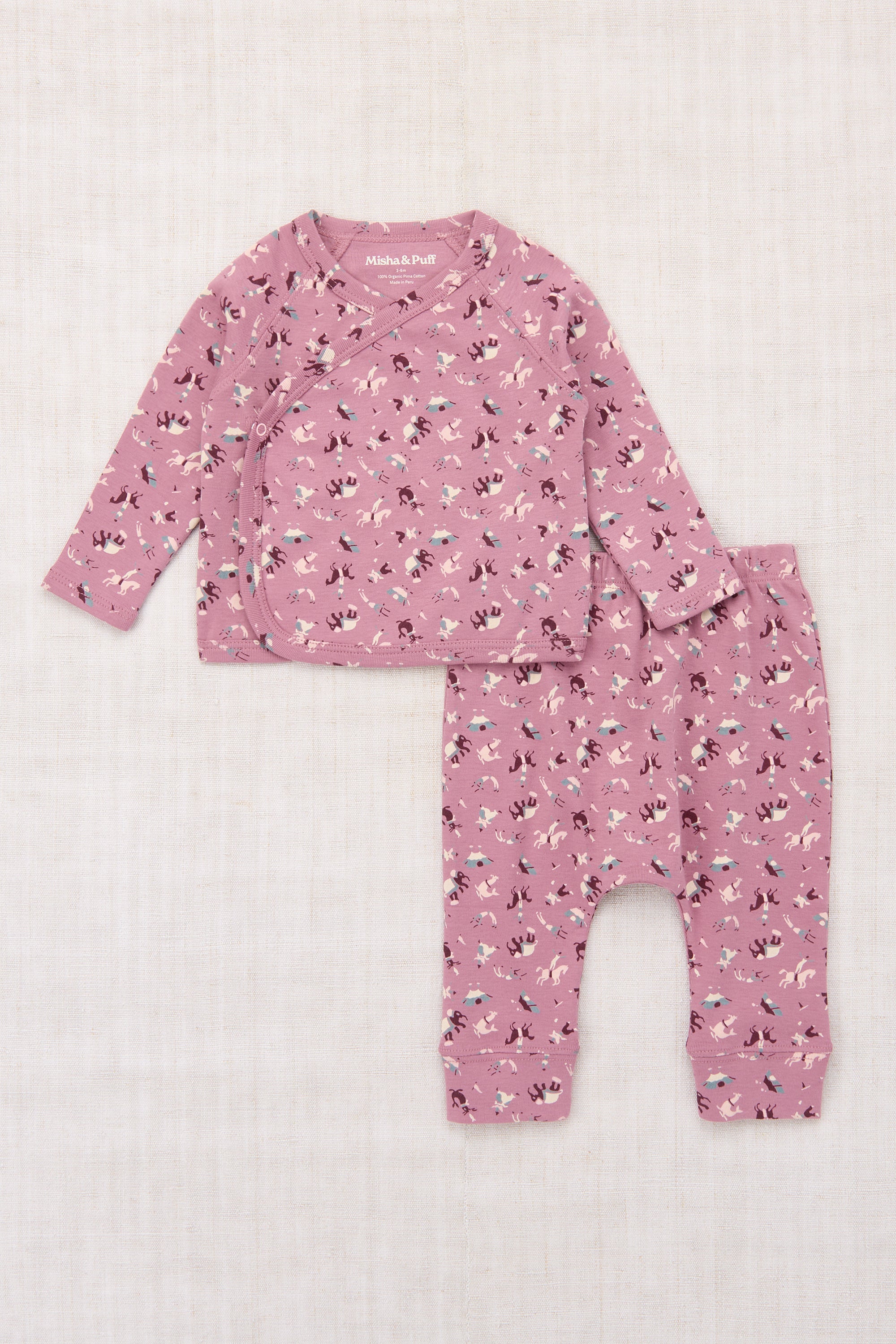 Misha & Puff BABY WRAP SET (ANTIQUE ROSE CIRCUS) 26aw Drop1