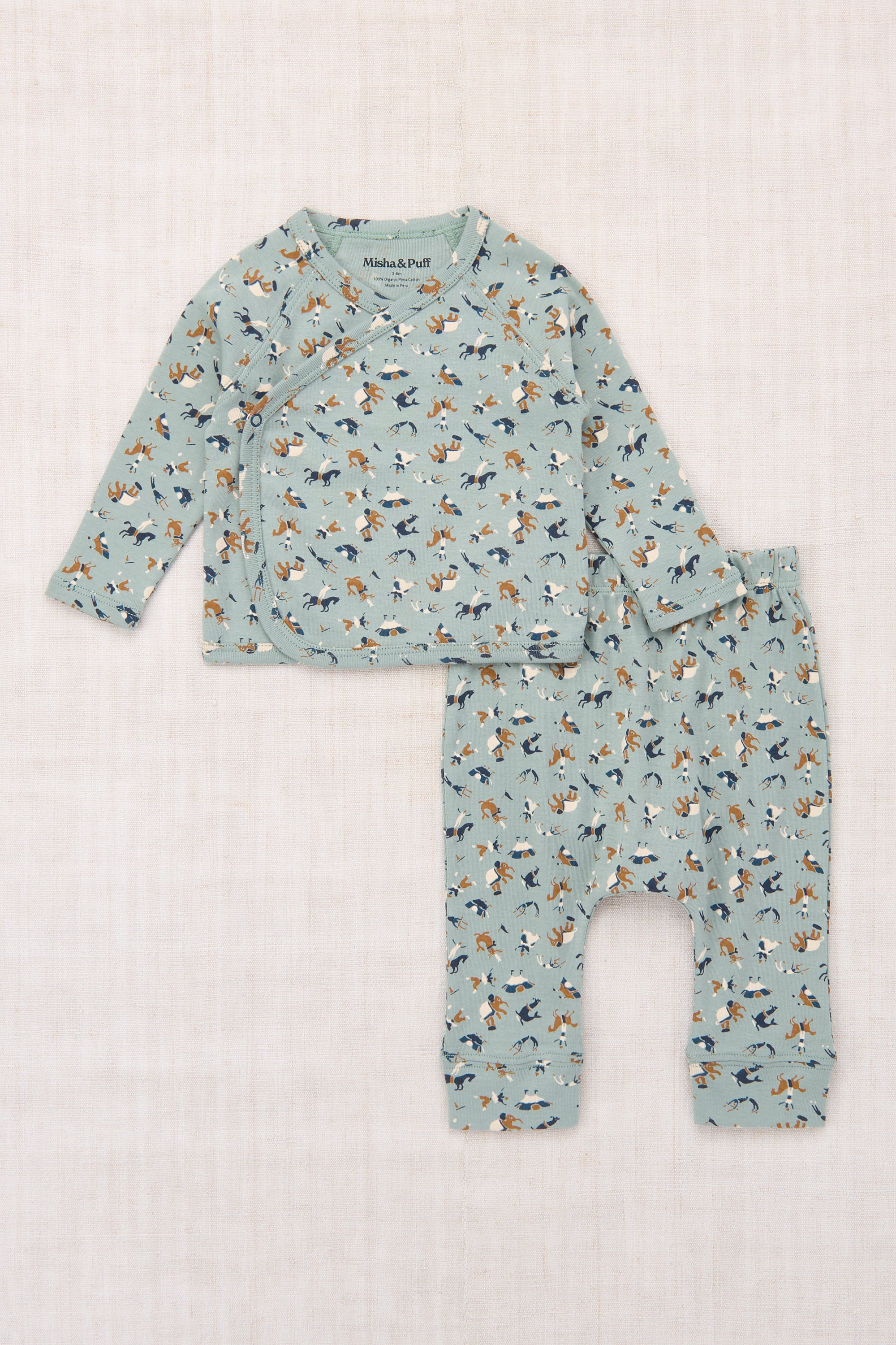 Misha & Puff BABY WRAP SET (ONSEN CIRCUS) 26aw Drop1