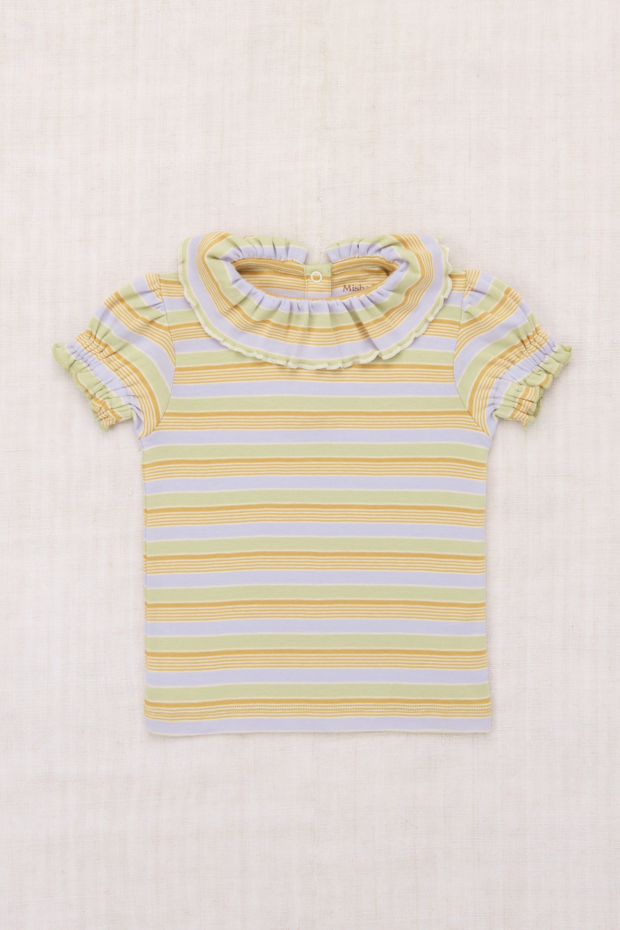 Misha & Puff　BALLOON SLEEVE PALOMA TEE  MIST AVENUE STRIPE  26ss Drop1