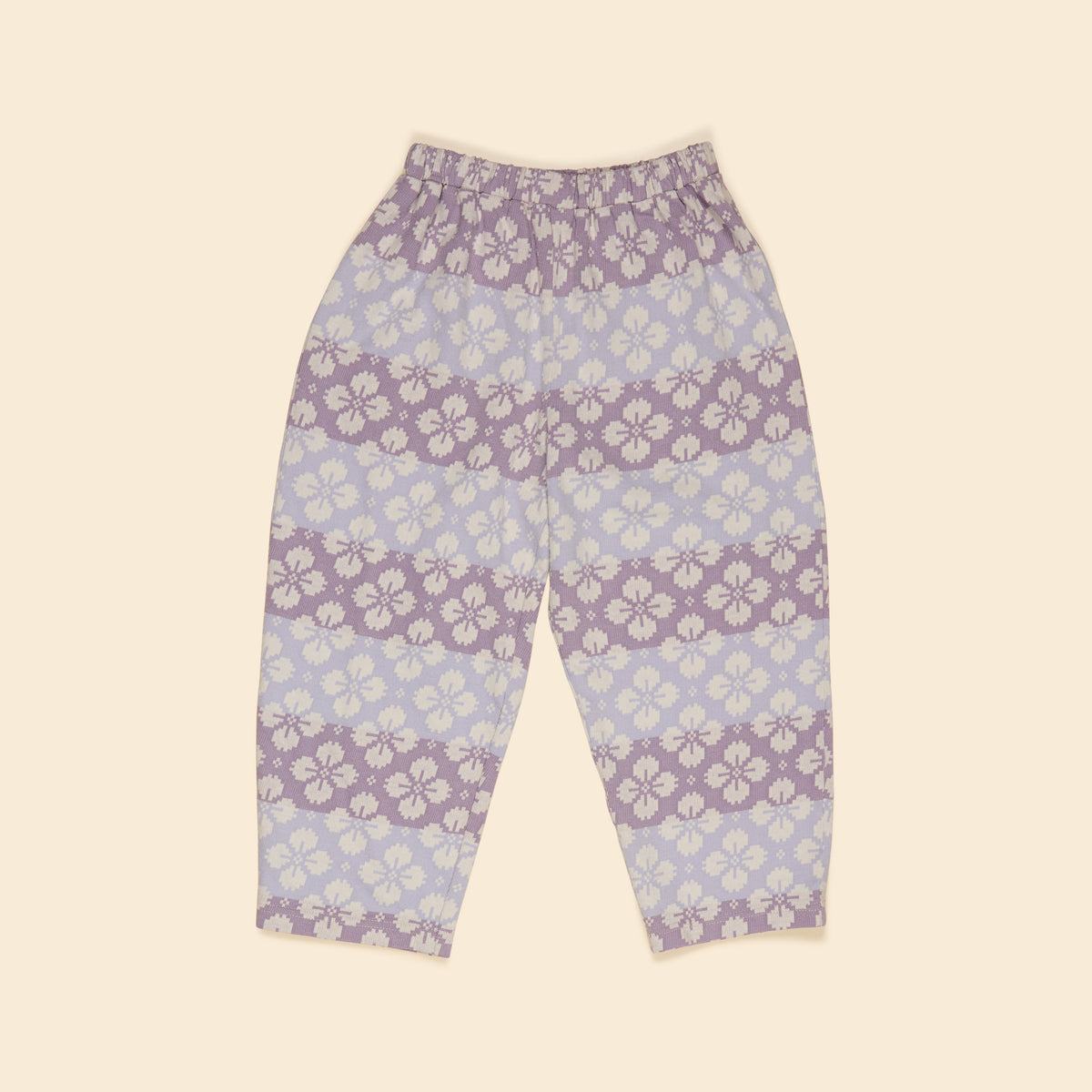 APOLINA  CARA CURVE JERSEY TROUSER - ICELANDIC POPPY JACQUARD