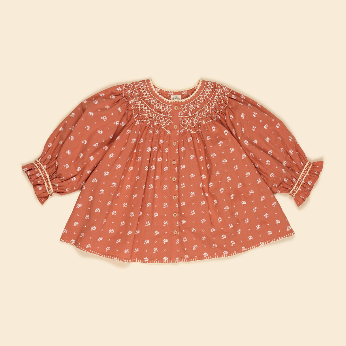 APOLINA  CARINA SMOCK TUNIC - MOUNTAIN CALICO JAM